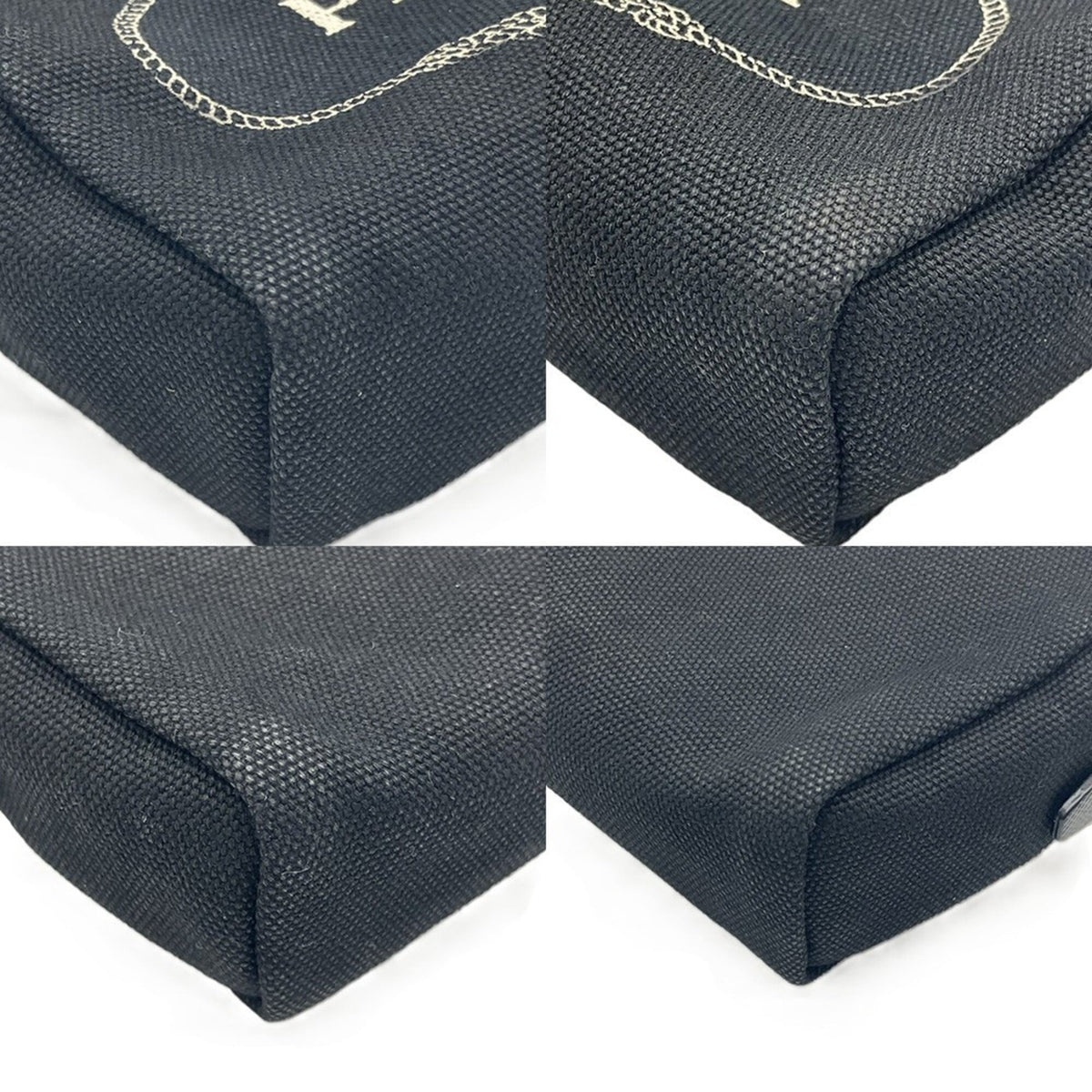 Prada Black Canapa Pouch (Pre-Owned)