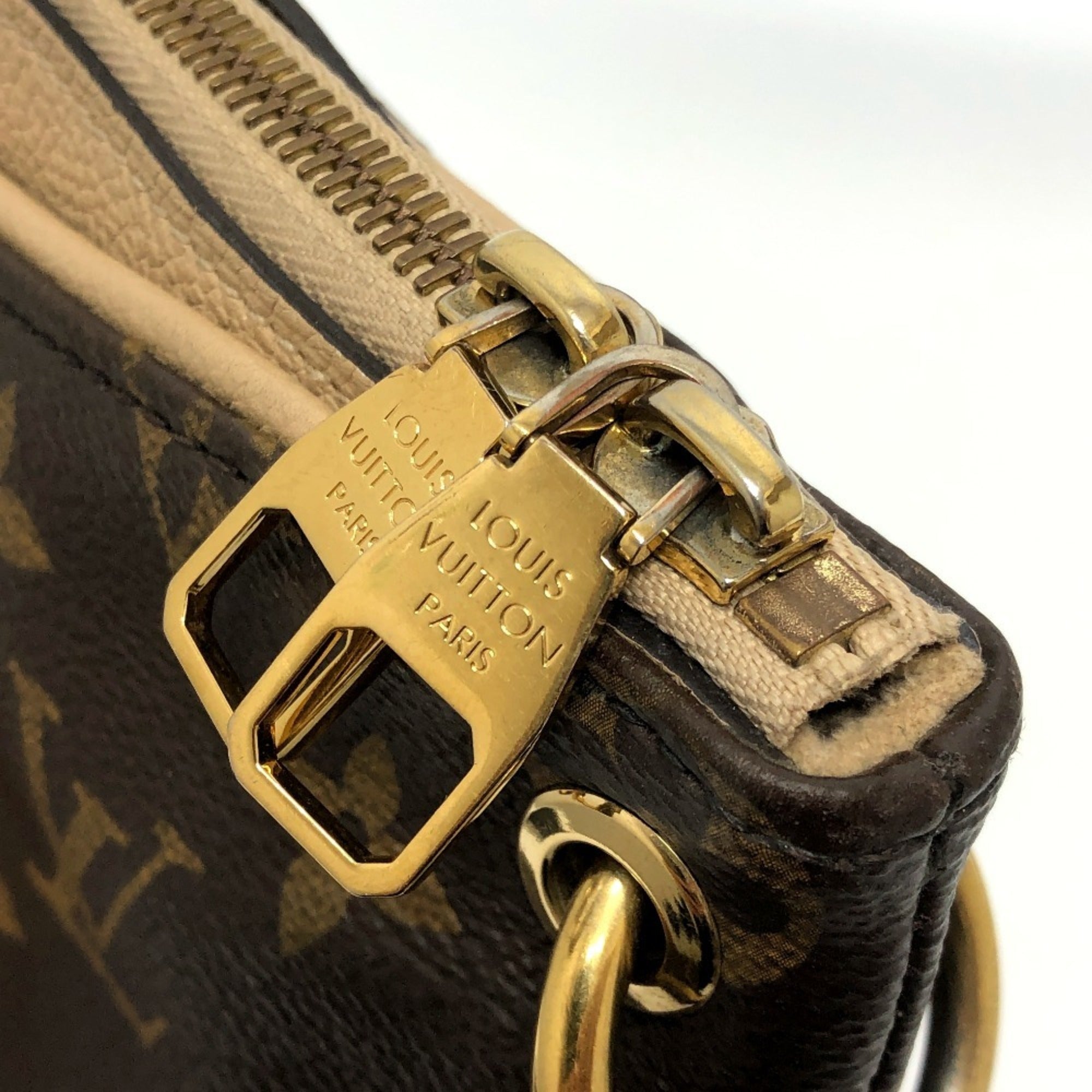 Louis Vuitton Monogram Beige Dune Monogram Boston Bag Shoulder Bag (Pre-Owned)
