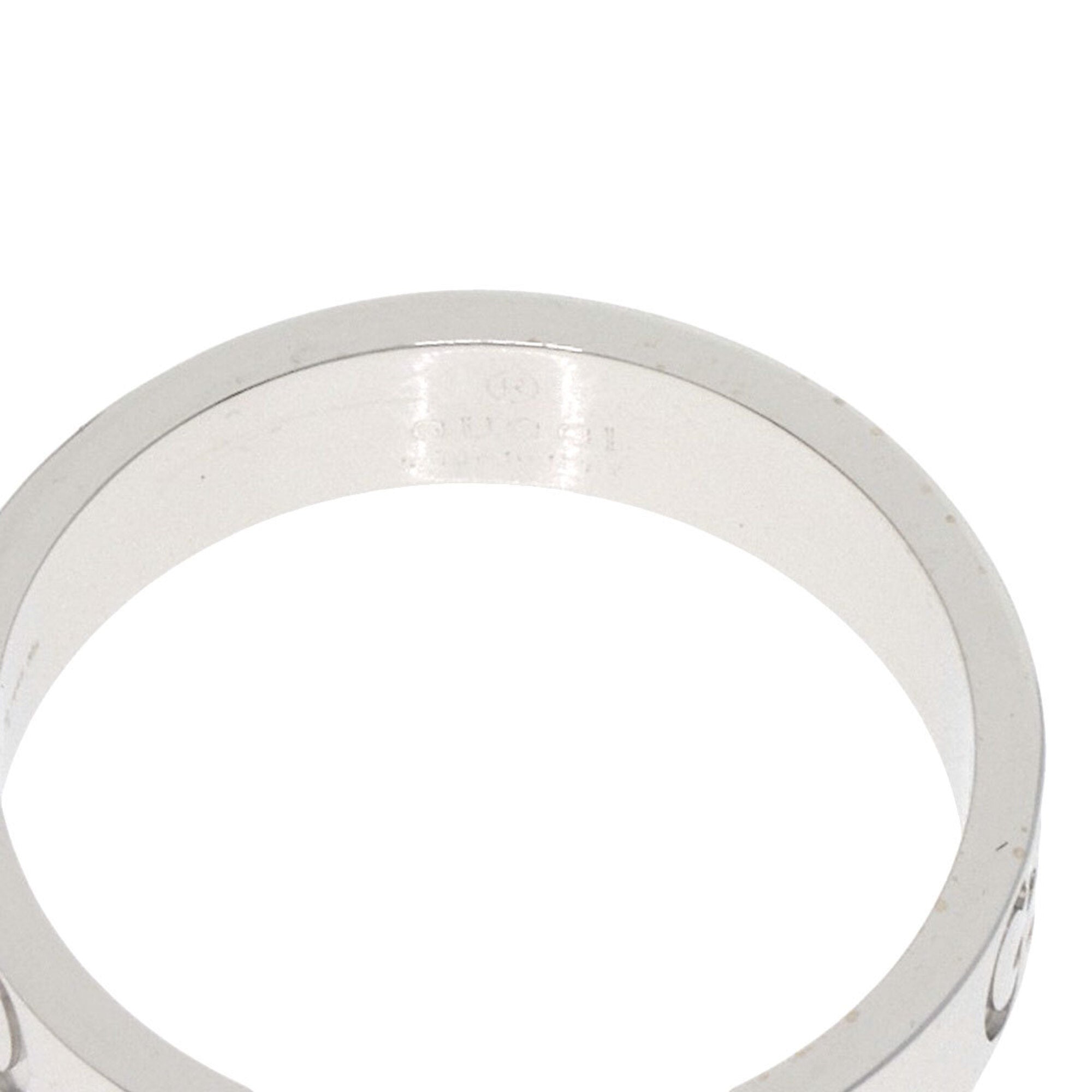 Gucci Icon White Gold (18K) Band Ring (Pre-Owned)