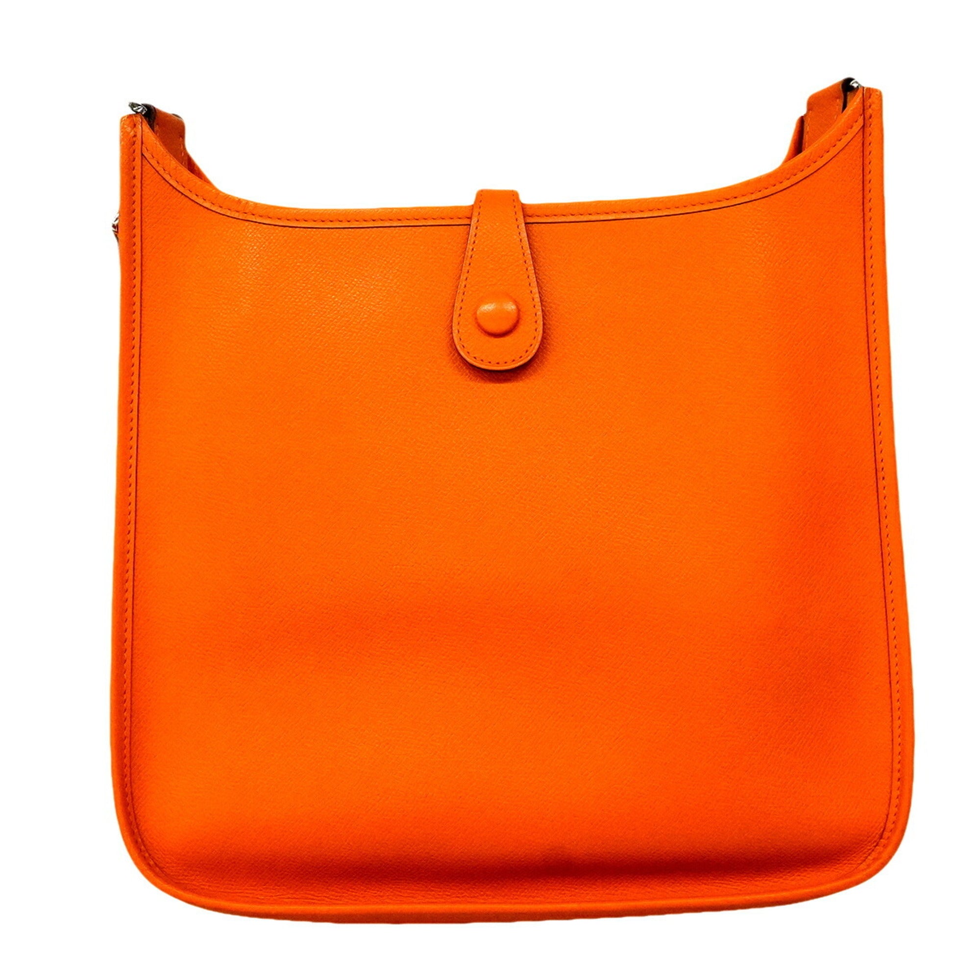 Hermes Orange Leather Shoulder Bag (Pre-Owned)