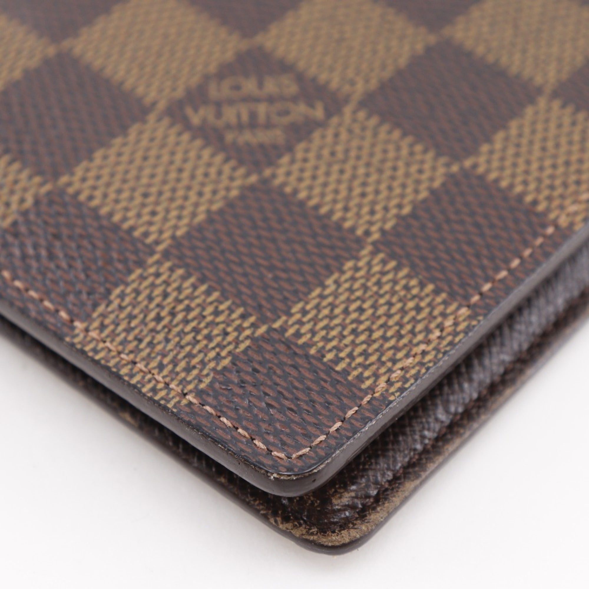 Louis Vuitton Brown Damier Canvas Bill Wallet (Bi-Fold) (Pre-Owned)