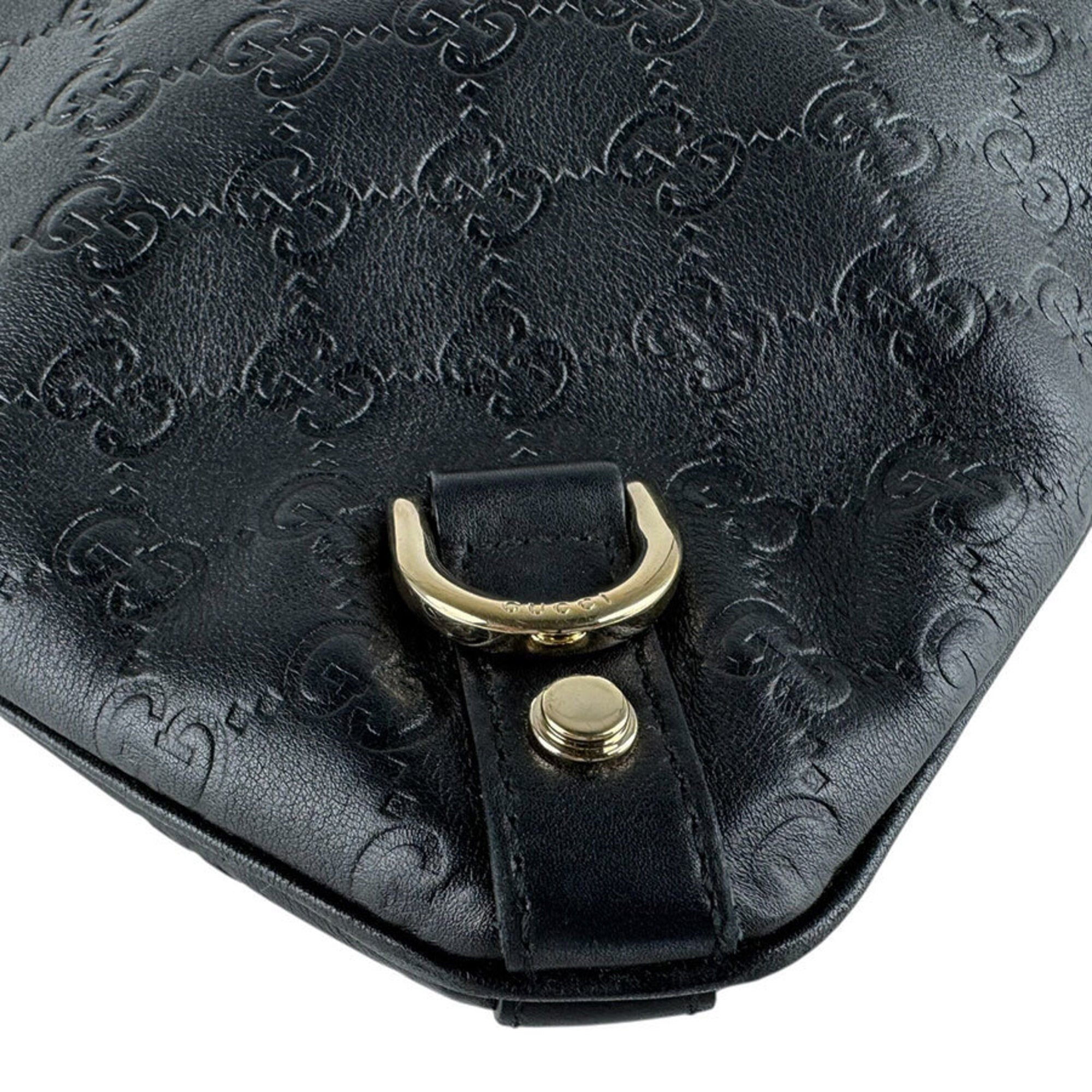 Gucci Black Leather Shoulder Bag (Pre-Owned)