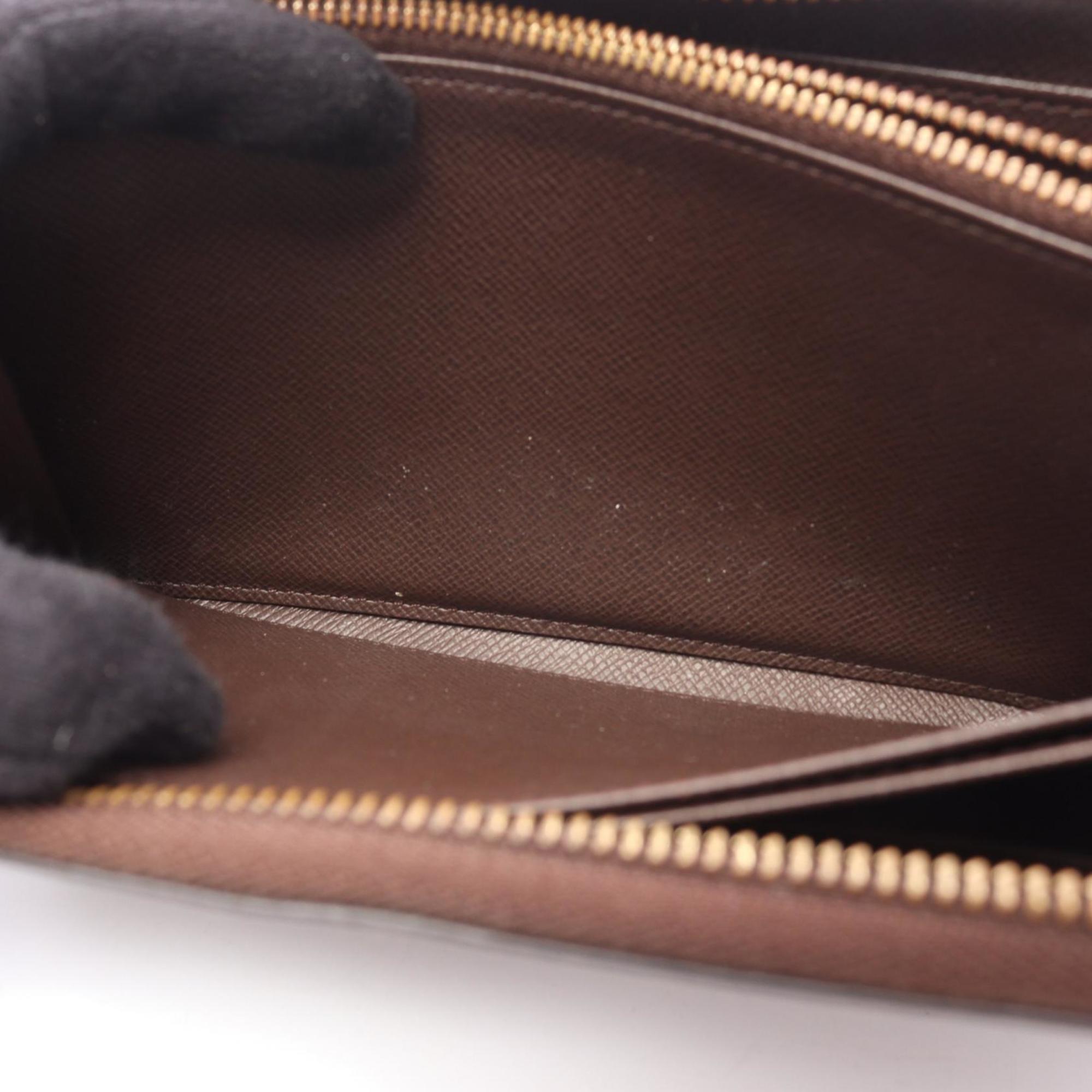 Louis Vuitton Brown Ebene Damier Canvas Pvc Long Wallet (Bi-Fold) (Pre-Owned)