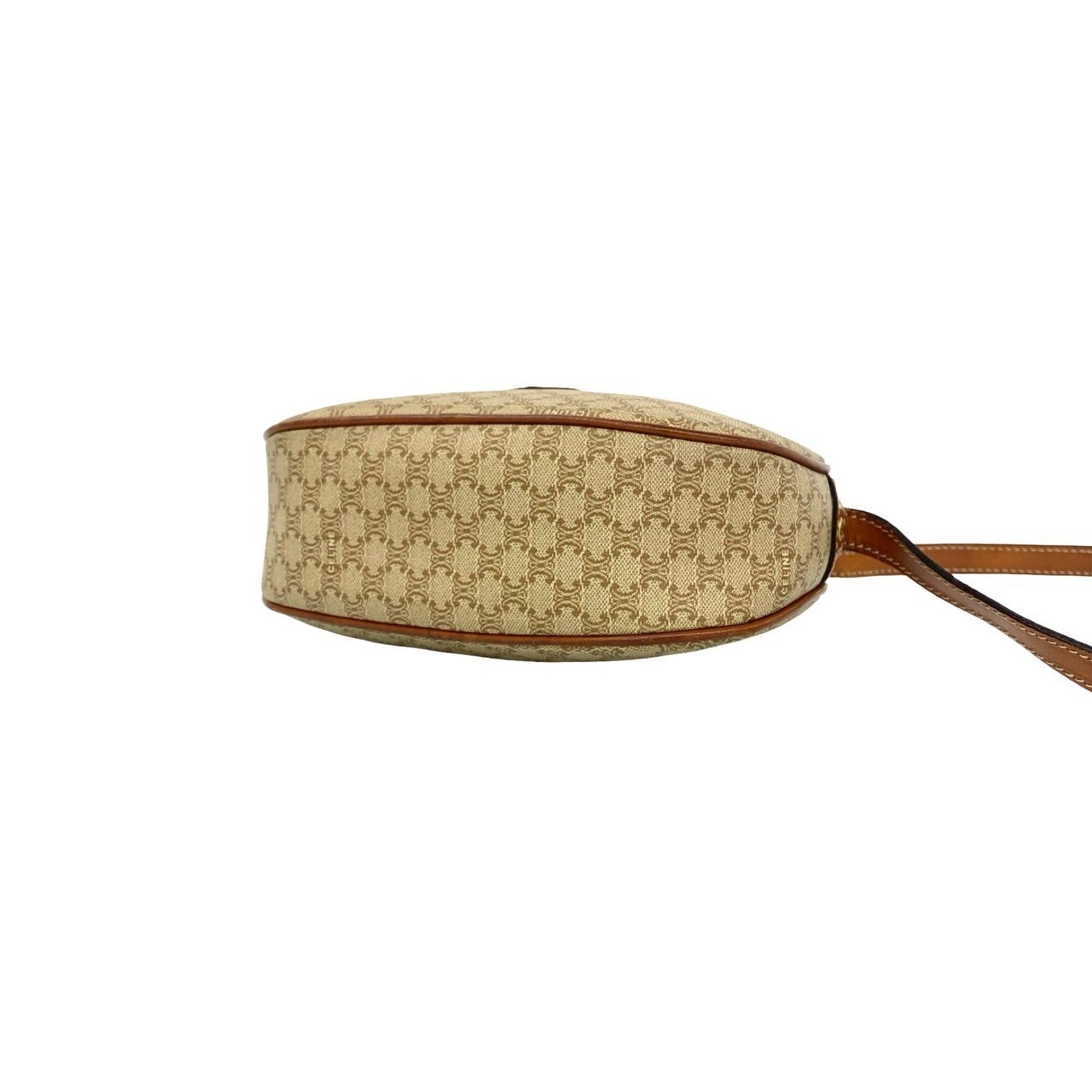 Celine Brown Leather Pvc Pochette Shoulder Bag (Pre-Owned)