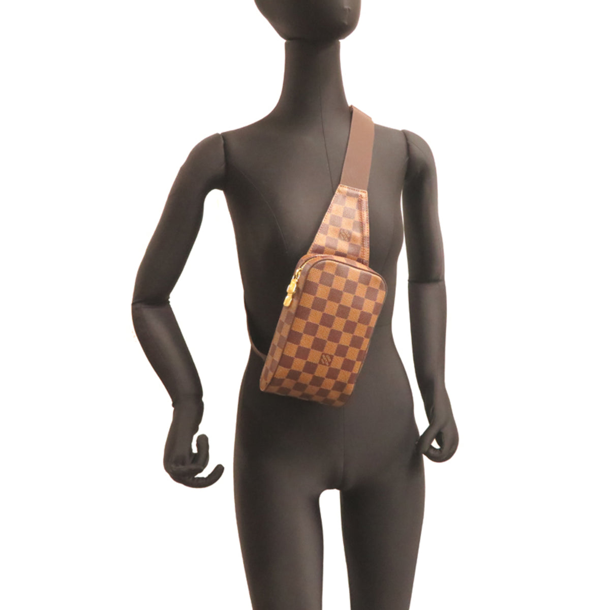 Louis Vuitton Brown Damier Canvas Sling Bag (Pre-Owned)