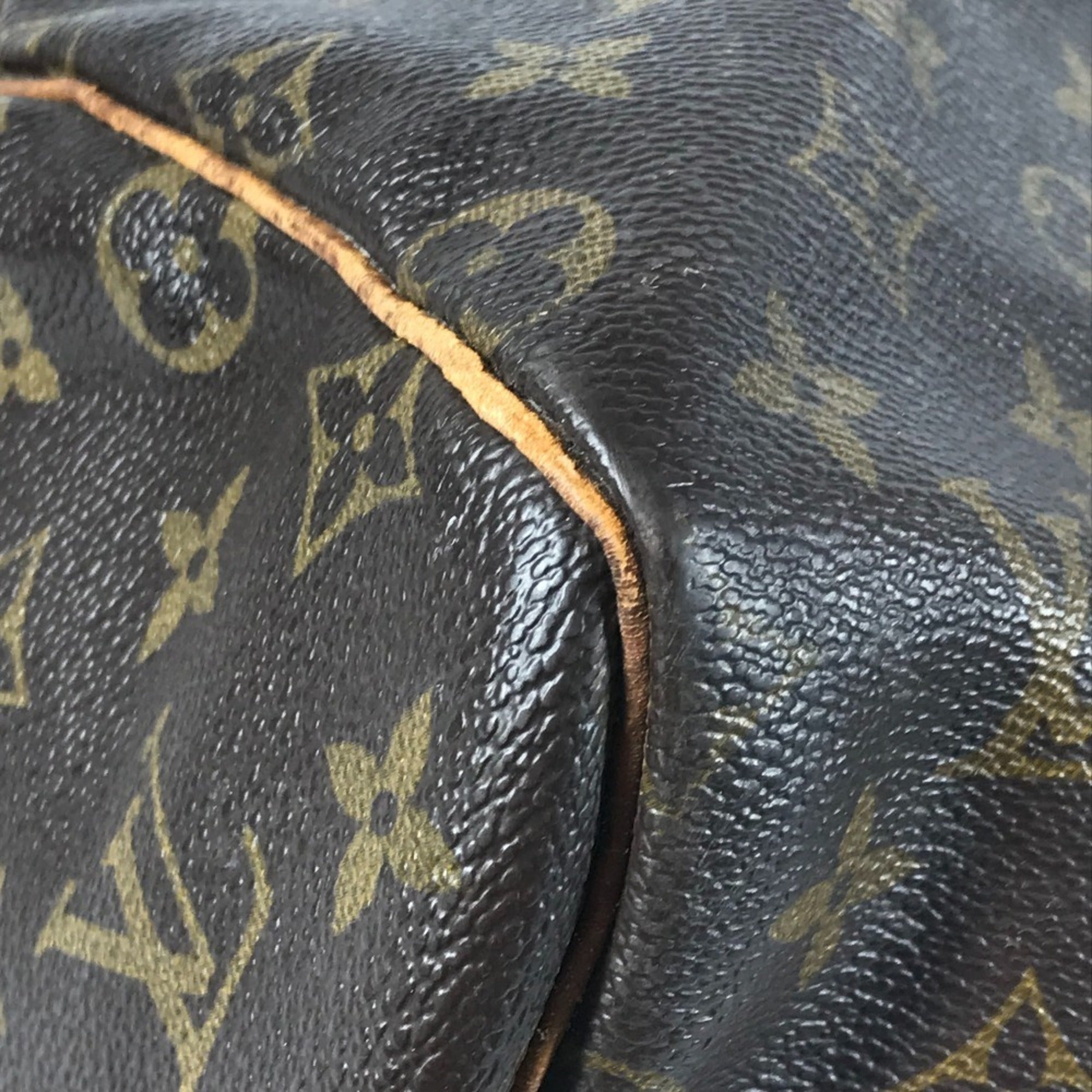 Louis Vuitton Brown Monogram Boston Bag Handbag Shoulder Bag (Pre-Owned)