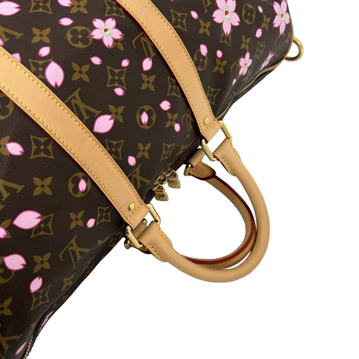 Louis Vuitton Brown Pink Leather Pvc Shoulder Bag (Pre-Owned)