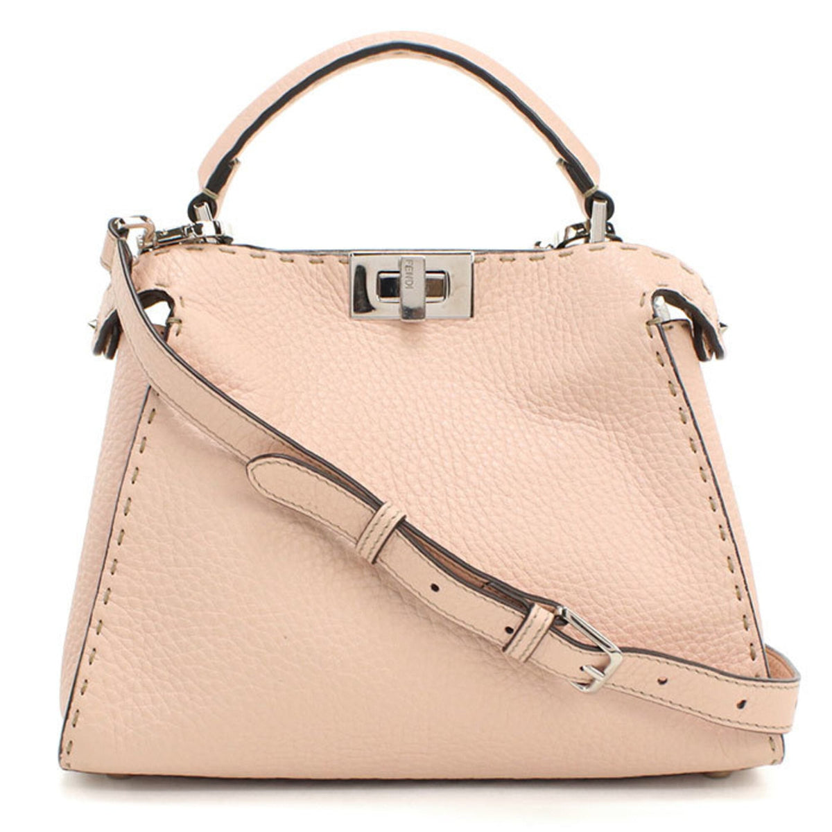 Fendi Pink Leather Handbag (Pre-Owned)