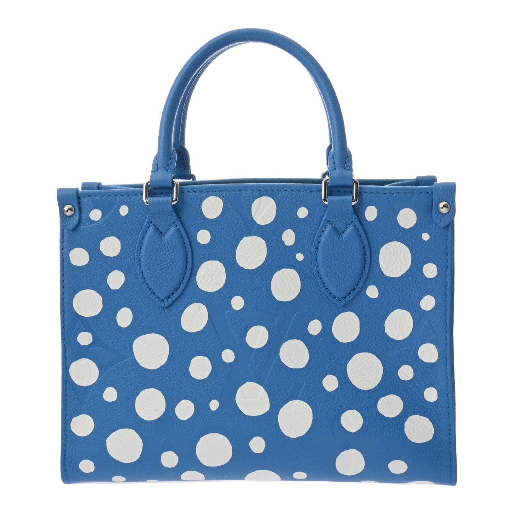 Louis Vuitton Blue White Leather Handbag (Pre-Owned)