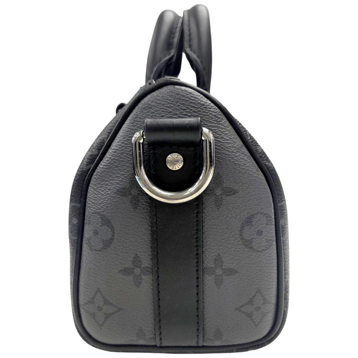 Louis Vuitton Monogram Eclipse Black Gray Monogram Eclipse Monogram Eclipse Boston Bag Shoulder Bag (Pre-Owned)