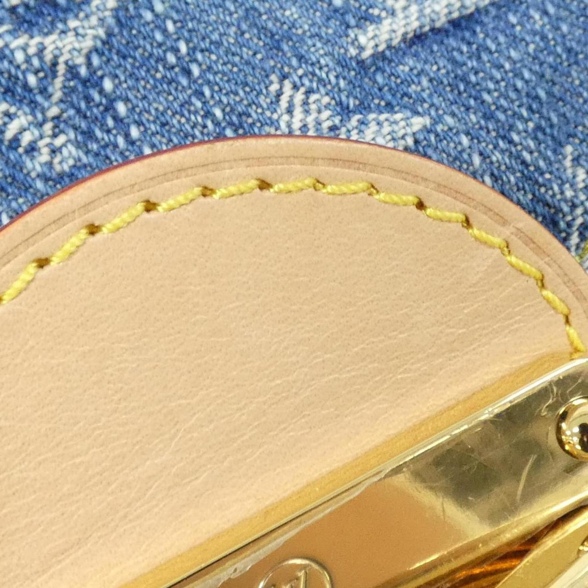 Louis Vuitton Monogram Denim Gold Monogram Denim Backpack (Pre-Owned)