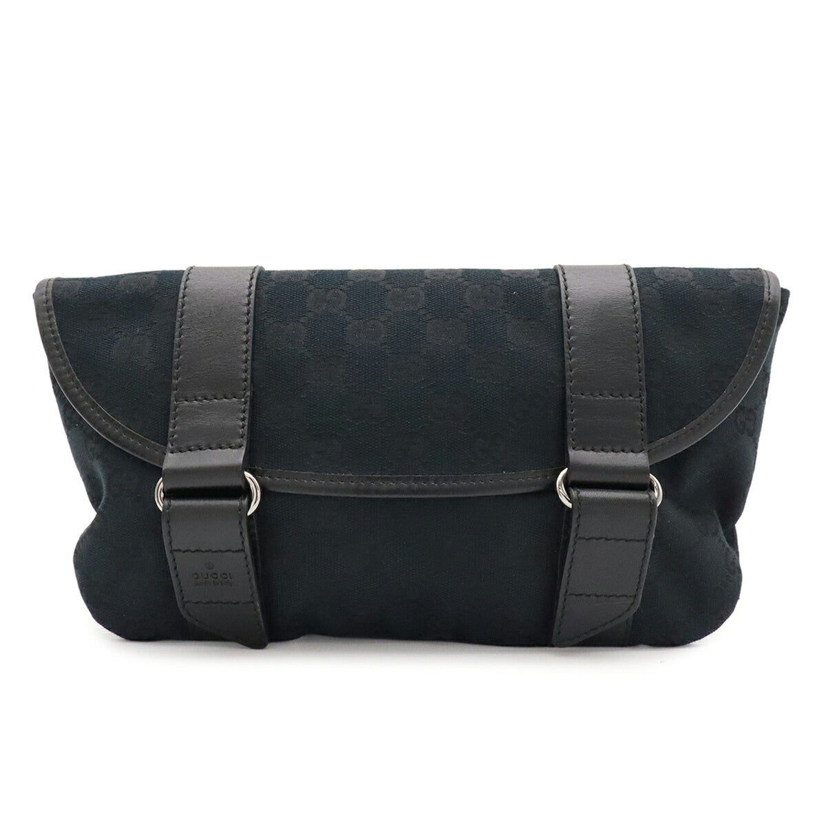 Gucci Black Gg Canvas Pouch Sling Bag (Pre-Owned)