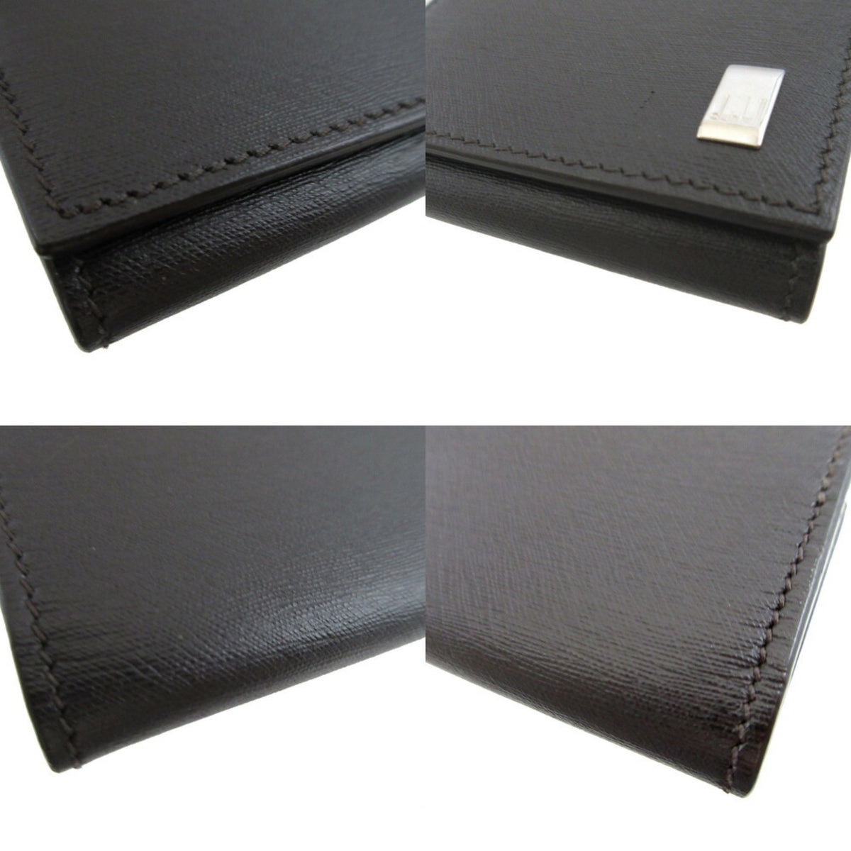 Dunhill Brown Leather Coin Purse/Coin Case (Pre-Owned)