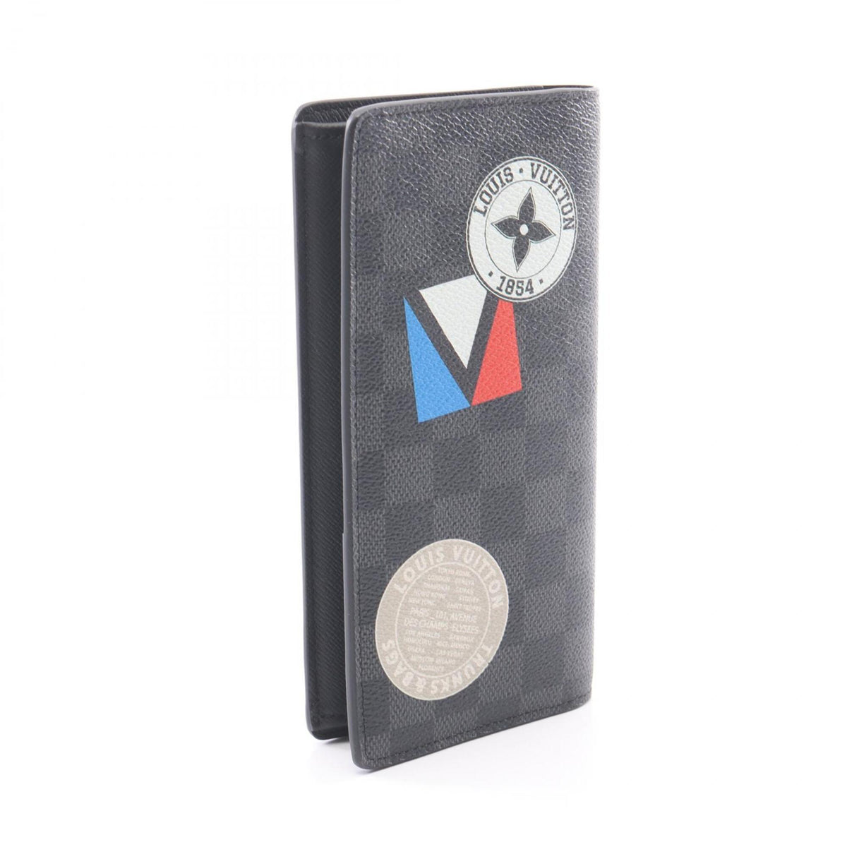 Louis Vuitton Black Pvc Long Wallet (Bi-Fold) (Pre-Owned)
