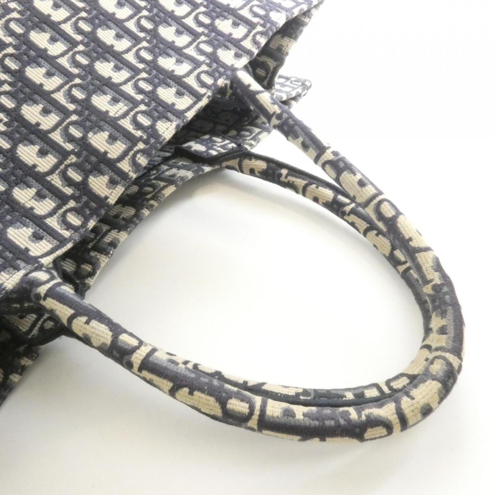 Christian Dior Blue Canvas Handbag (Pre-Owned)