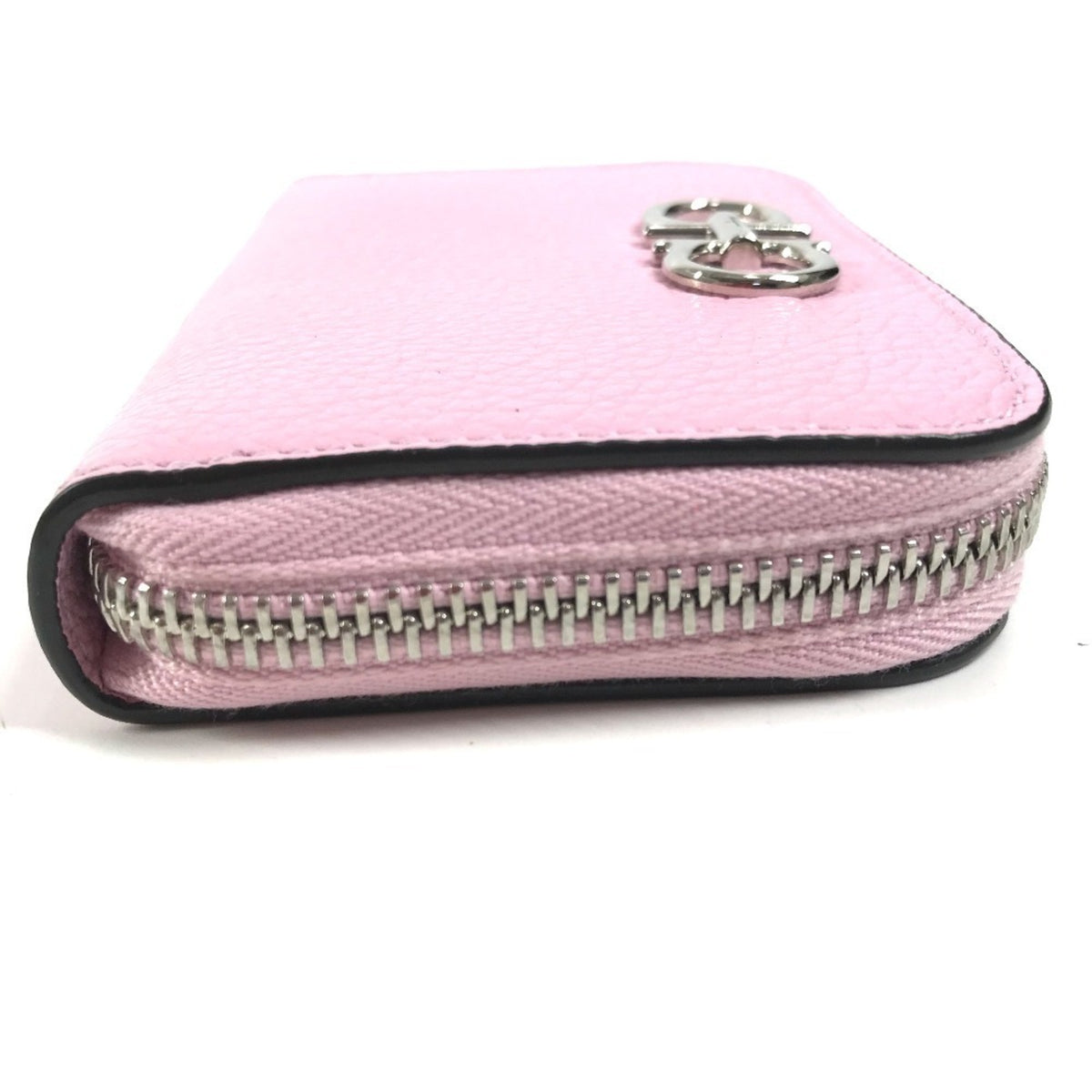 Salvatore Ferragamo Pink Leather Coin Purse/Coin Case (Pre-Owned)