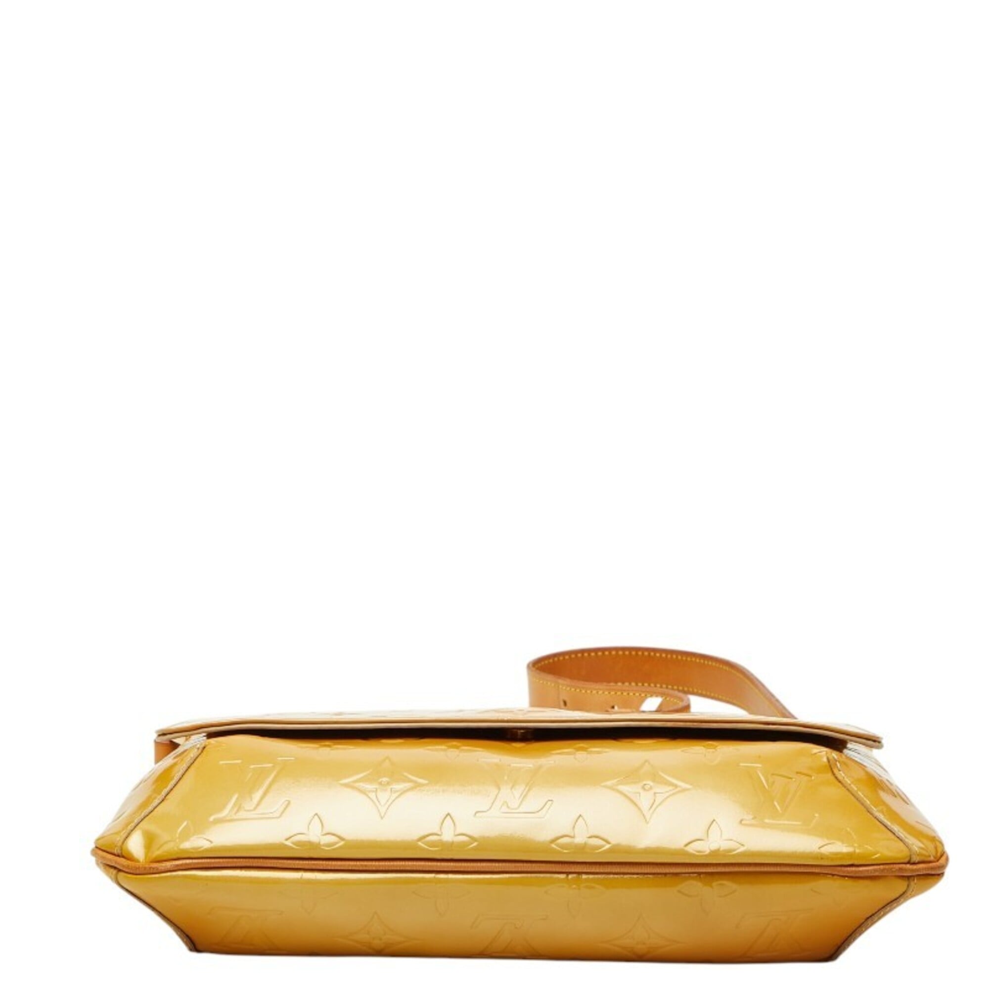 Louis Vuitton Jaune Yellow Patent Leather Shoulder Bag (Pre-Owned)