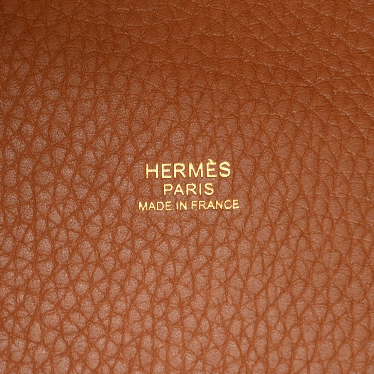 Hermes Picotin Gold Taurillon Clemence Leather Handbag (Pre-Owned)