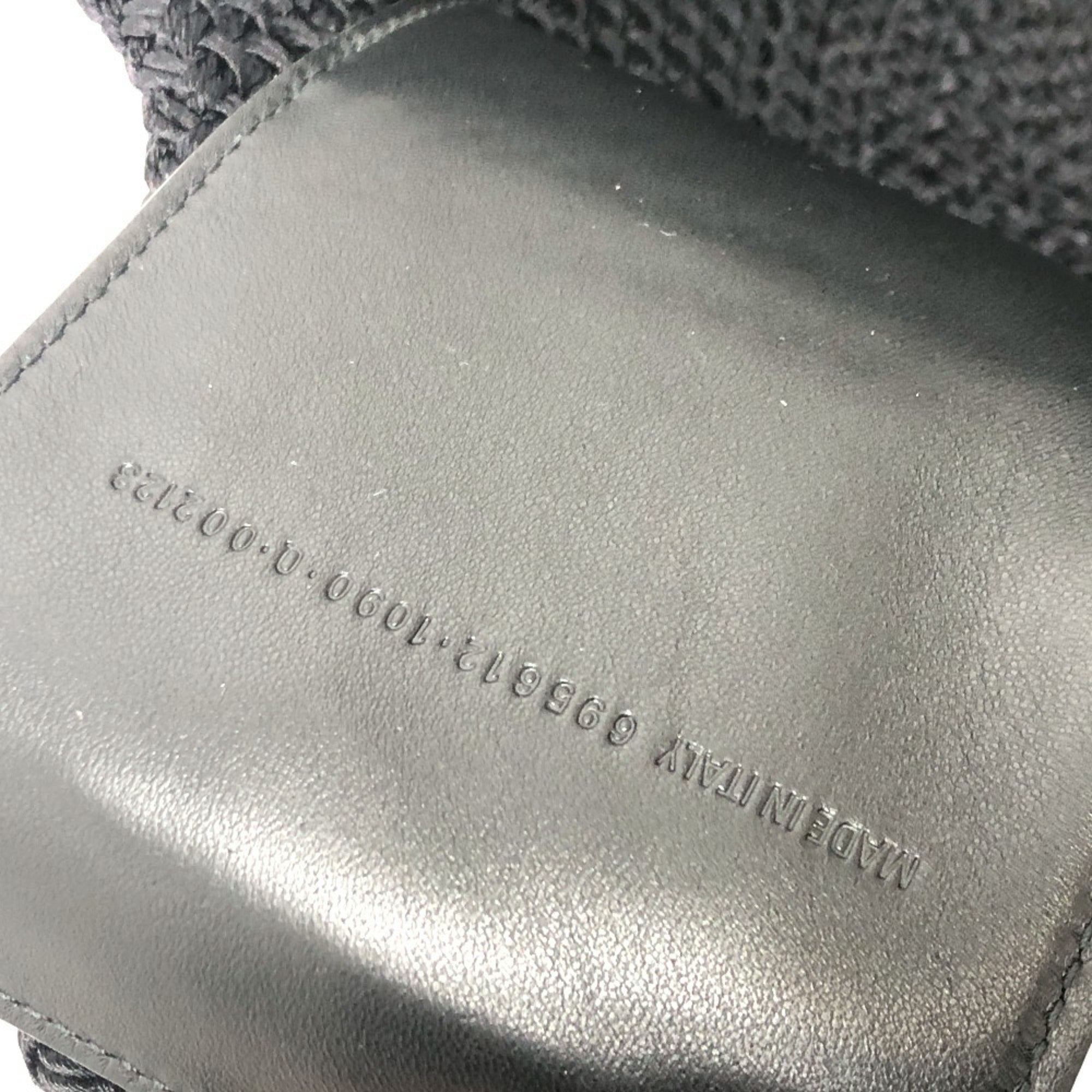 Balenciaga Black Nylon Leather Basket Shoulder Bag (Pre-Owned)