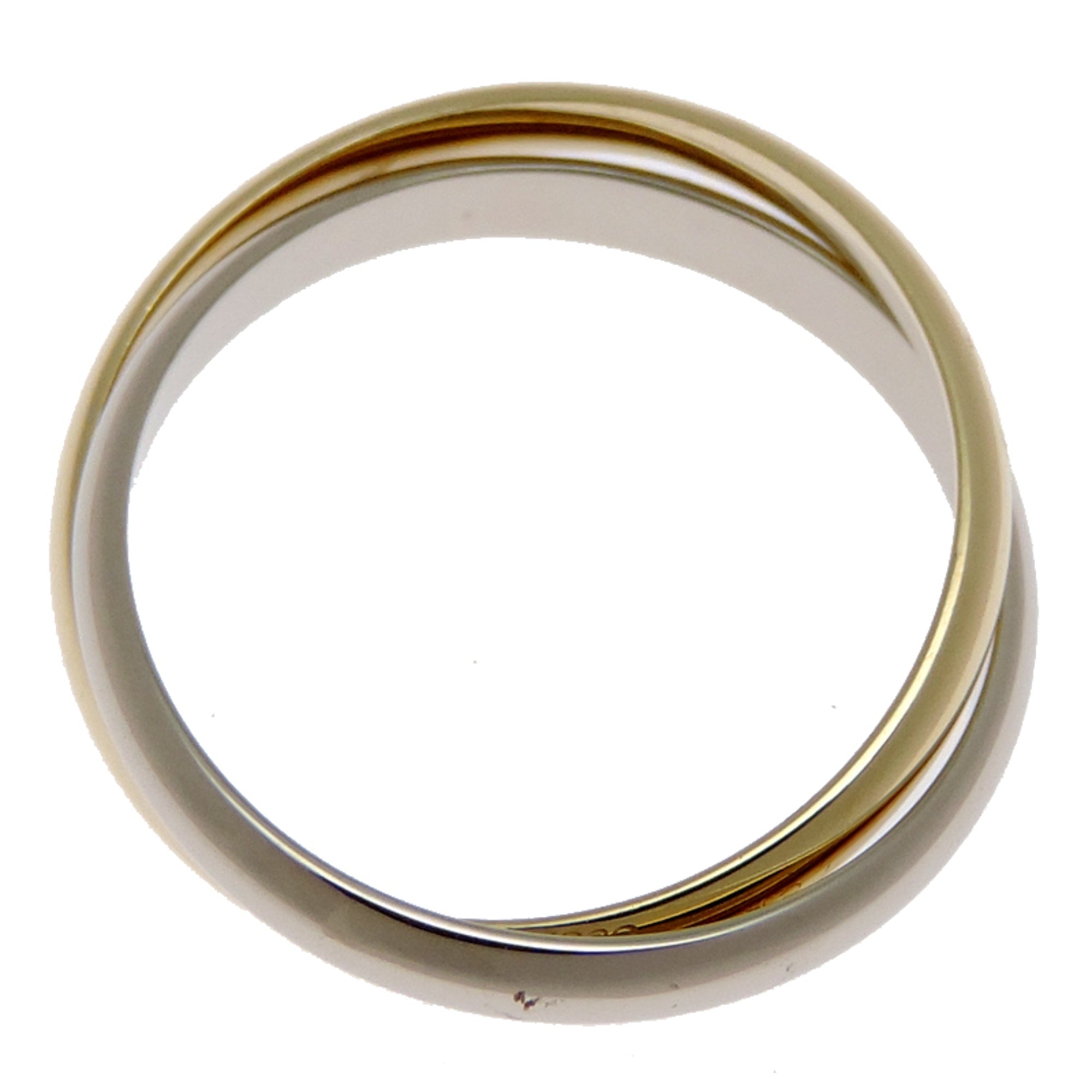 Cartier Yellow Gold (18K) White Gold (18K) Band Ring (Pre-Owned)