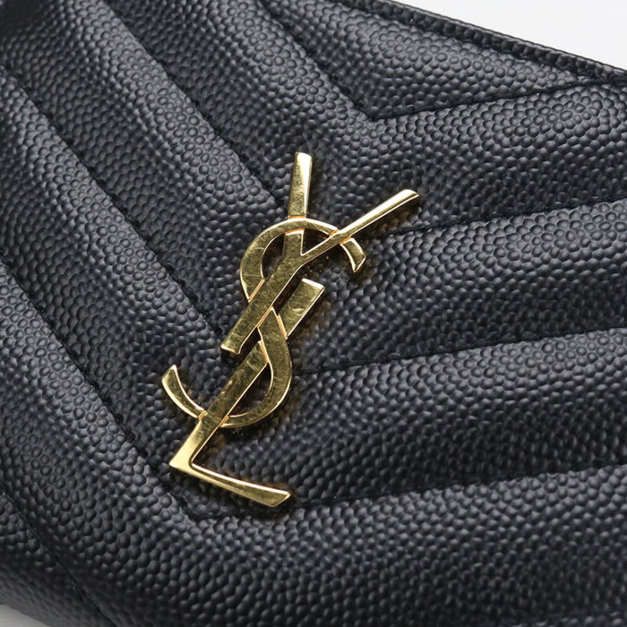 Saint Laurent Black Leather Wallet (Bi-Fold) (Pre-Owned)
