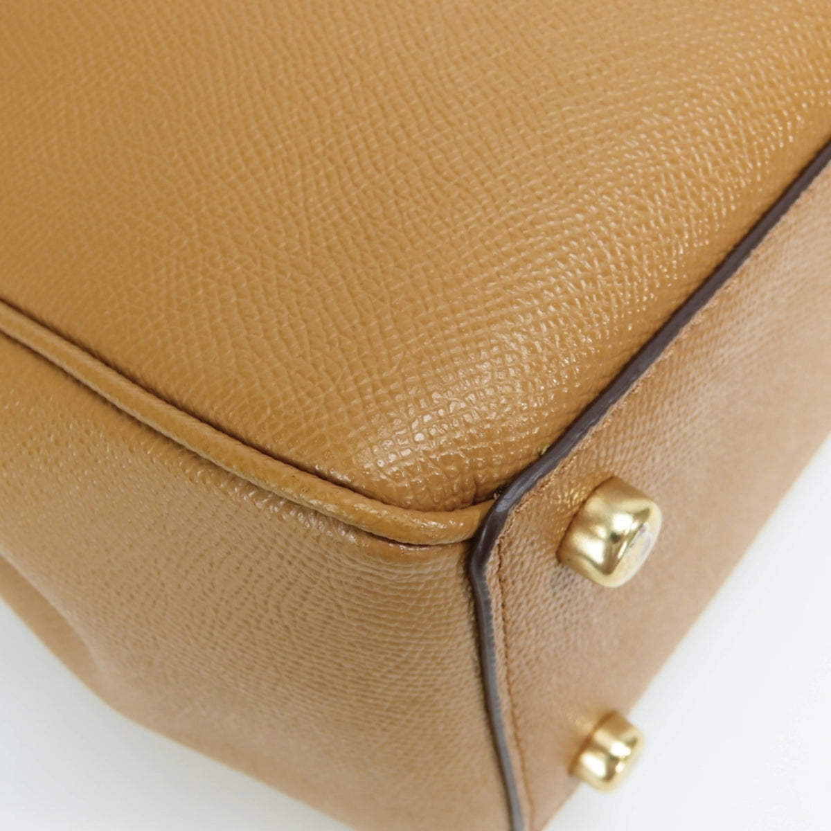 Coach Brown Camel Leather Handbag Shoulder Bag (Pre-Owned)
