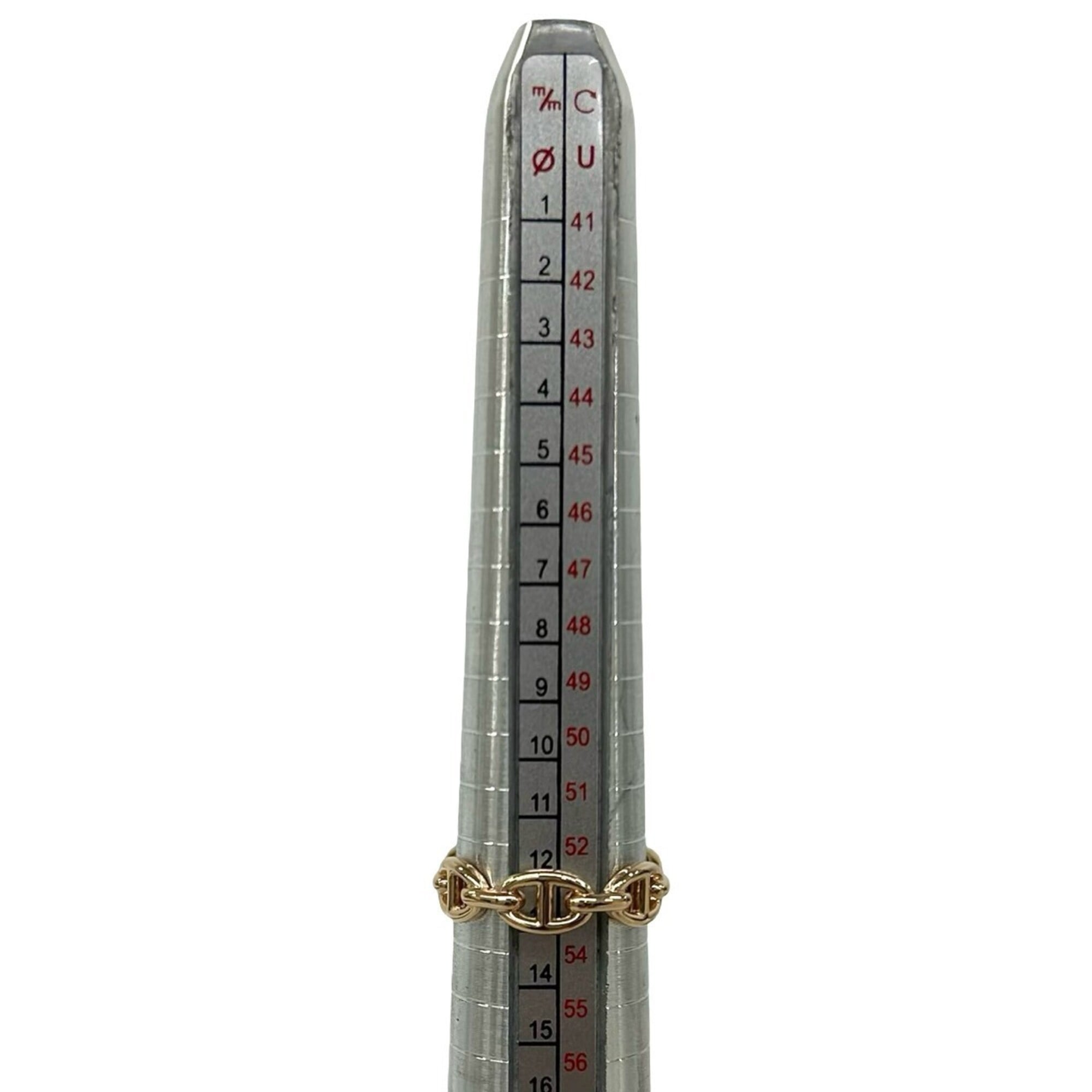 Hermes Gold Pink Gold (18K) Band Ring (Pre-Owned)
