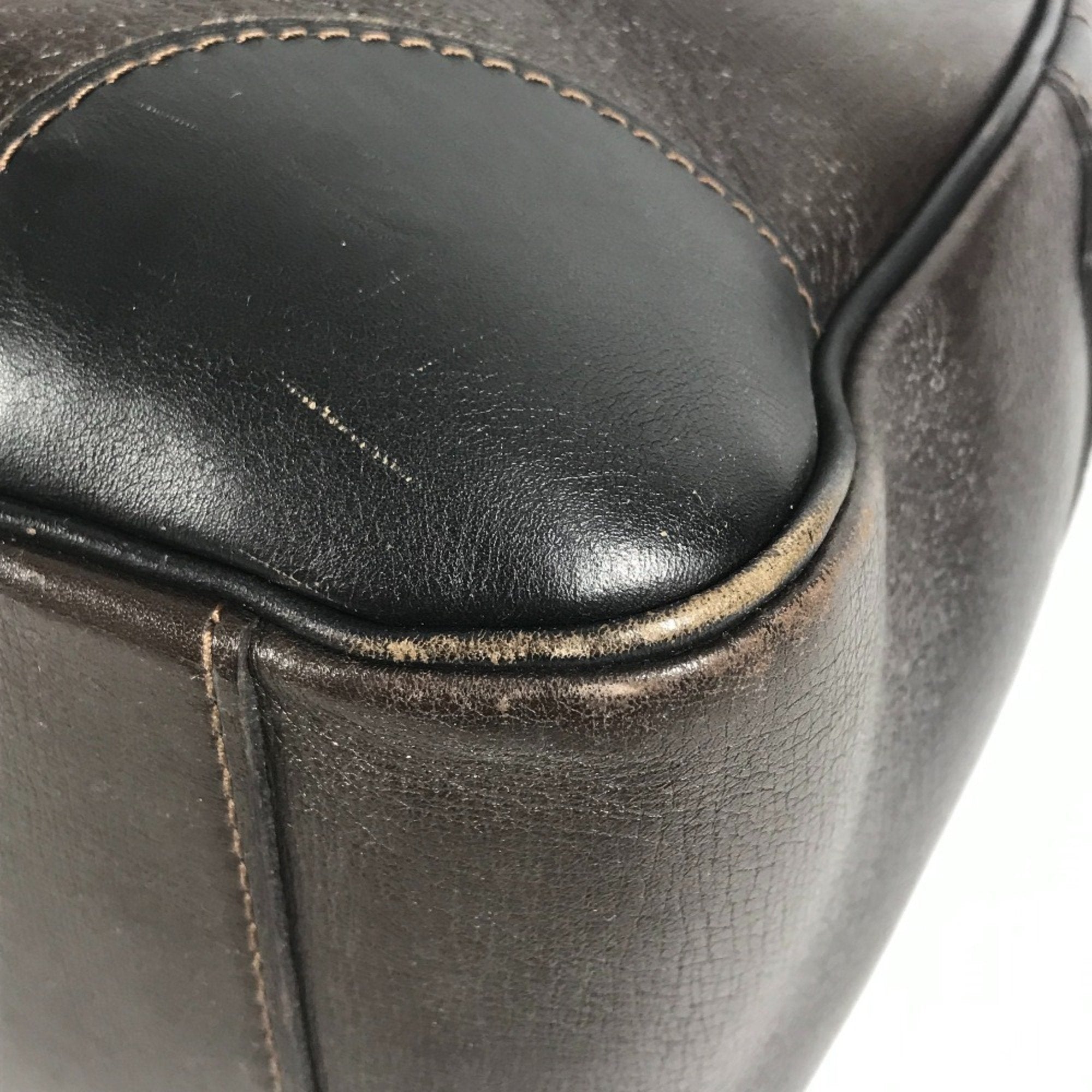 Louis Vuitton Brown Coffee Utah Leather Leather Briefcase Handbag Tote Bag (Pre-Owned)