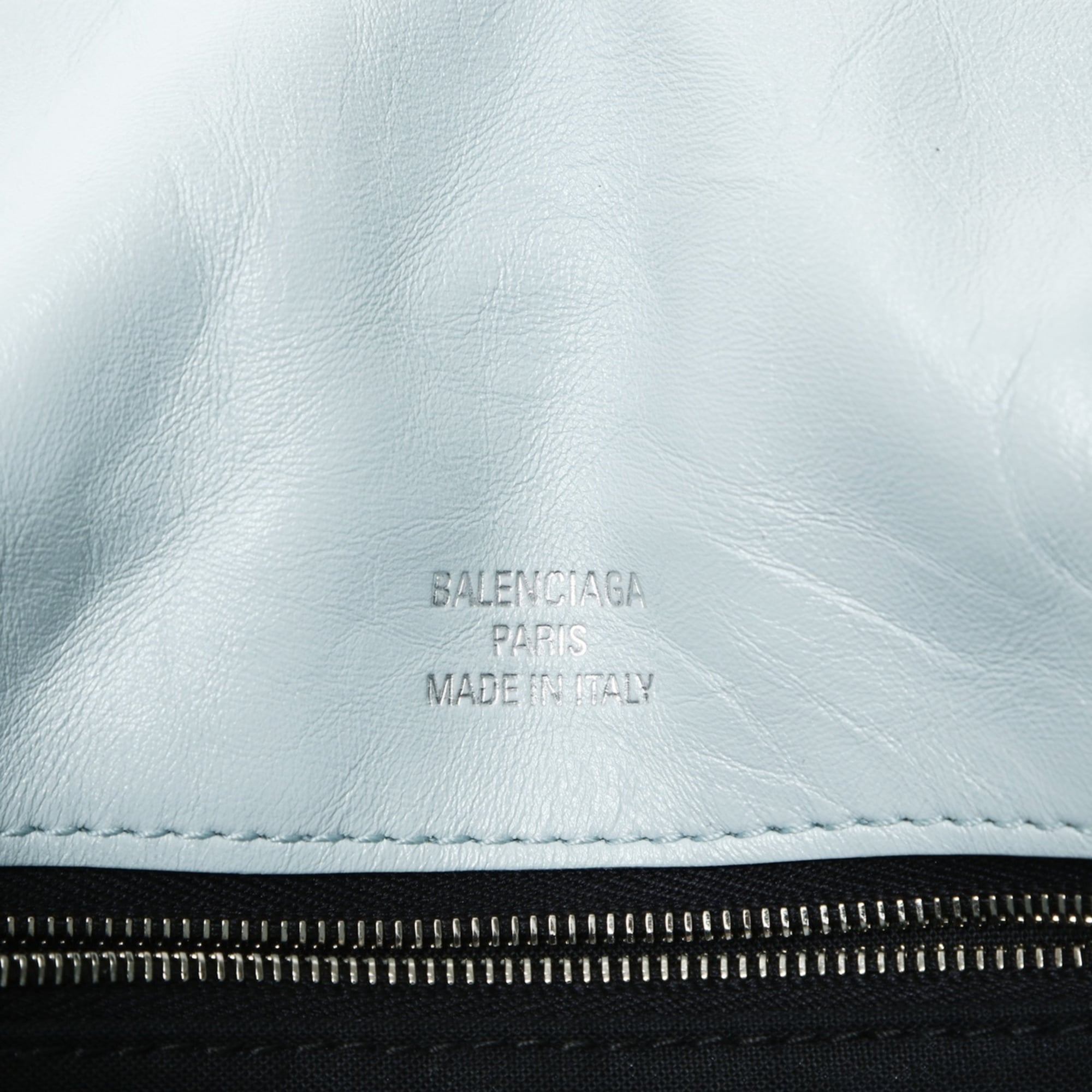 Balenciaga Blue Leather Shoulder Bag (Pre-Owned)
