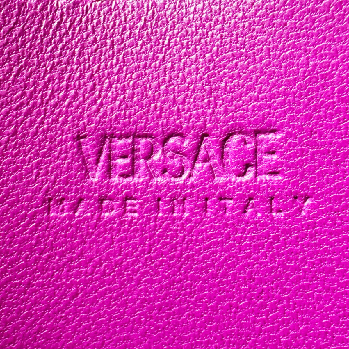 Versace Pink Satin Shoulder Bag (Pre-Owned)