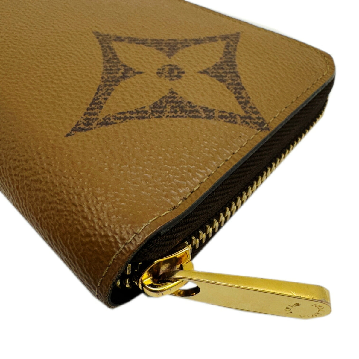 Louis Vuitton Monogram Brown Monogram Reverse Long Bill Wallet (Bi-Fold) (Pre-Owned)