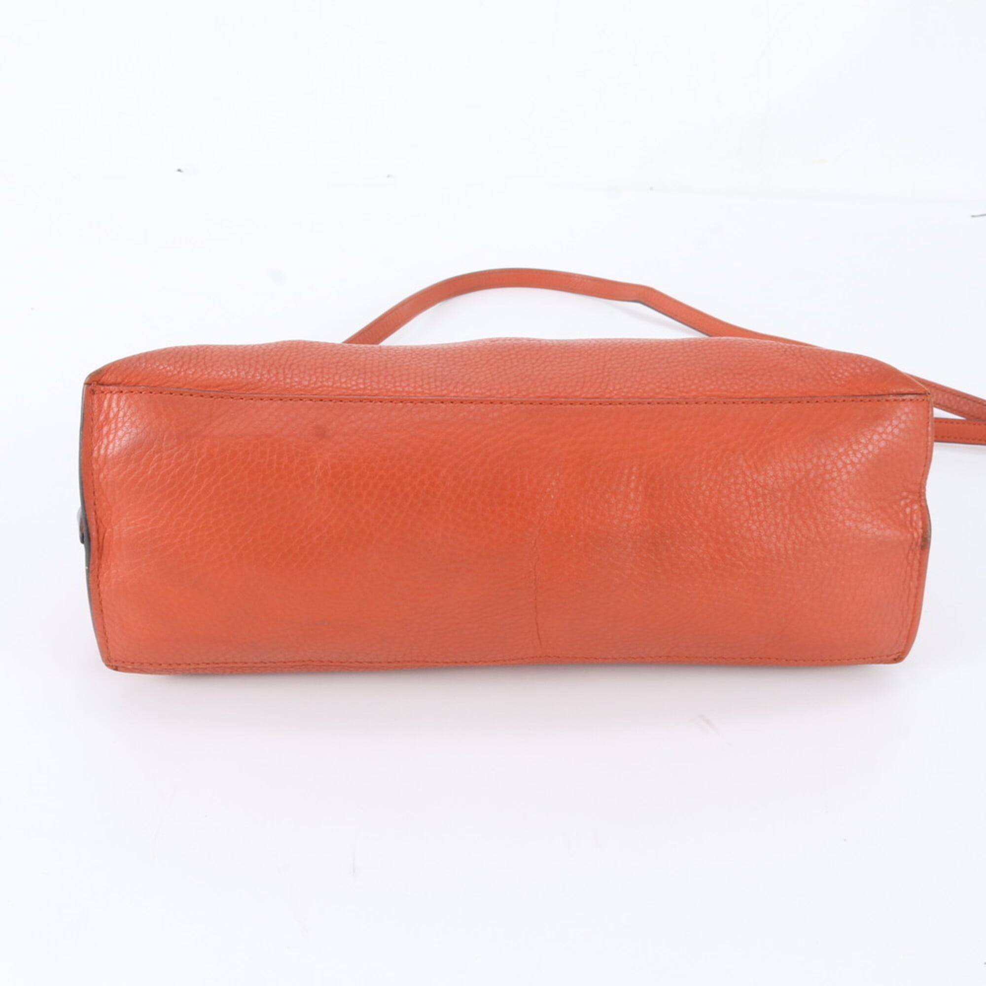 Gucci Orange Leather Crossbody Bag Handbag Shoulder Bag (Pre-Owned)