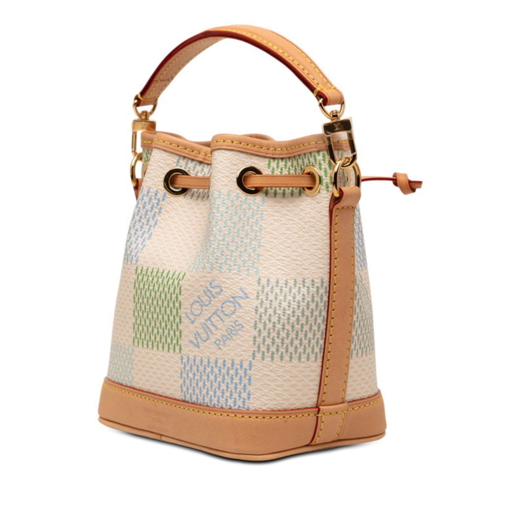 Louis Vuitton Damier Green Pvc Leather Handbag Shoulder Bag (Pre-Owned)
