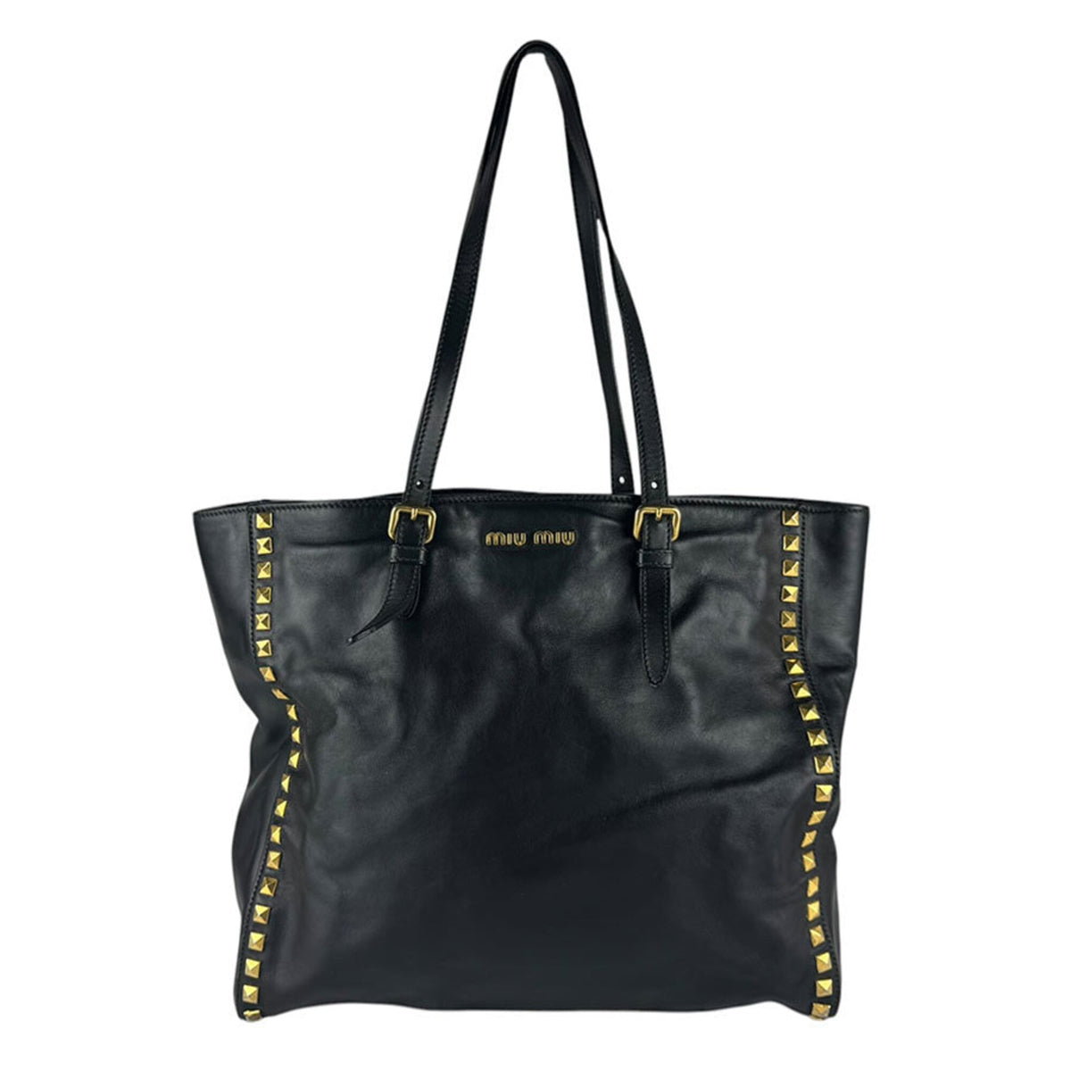 Miu Miu Black Leather Shoulder Bag (Pre-Owned)