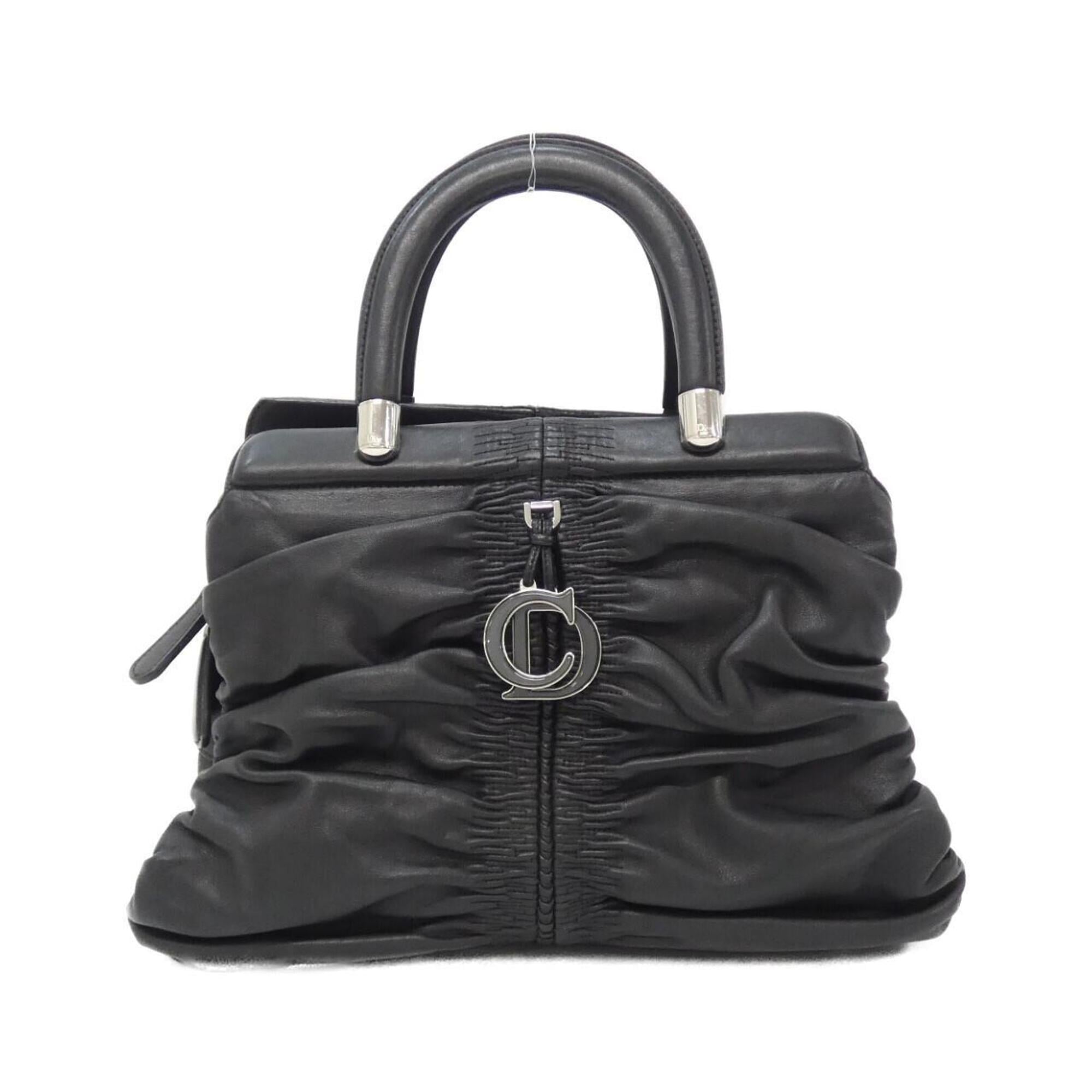 Christian Dior Black Leather Handbag (Pre-Owned)