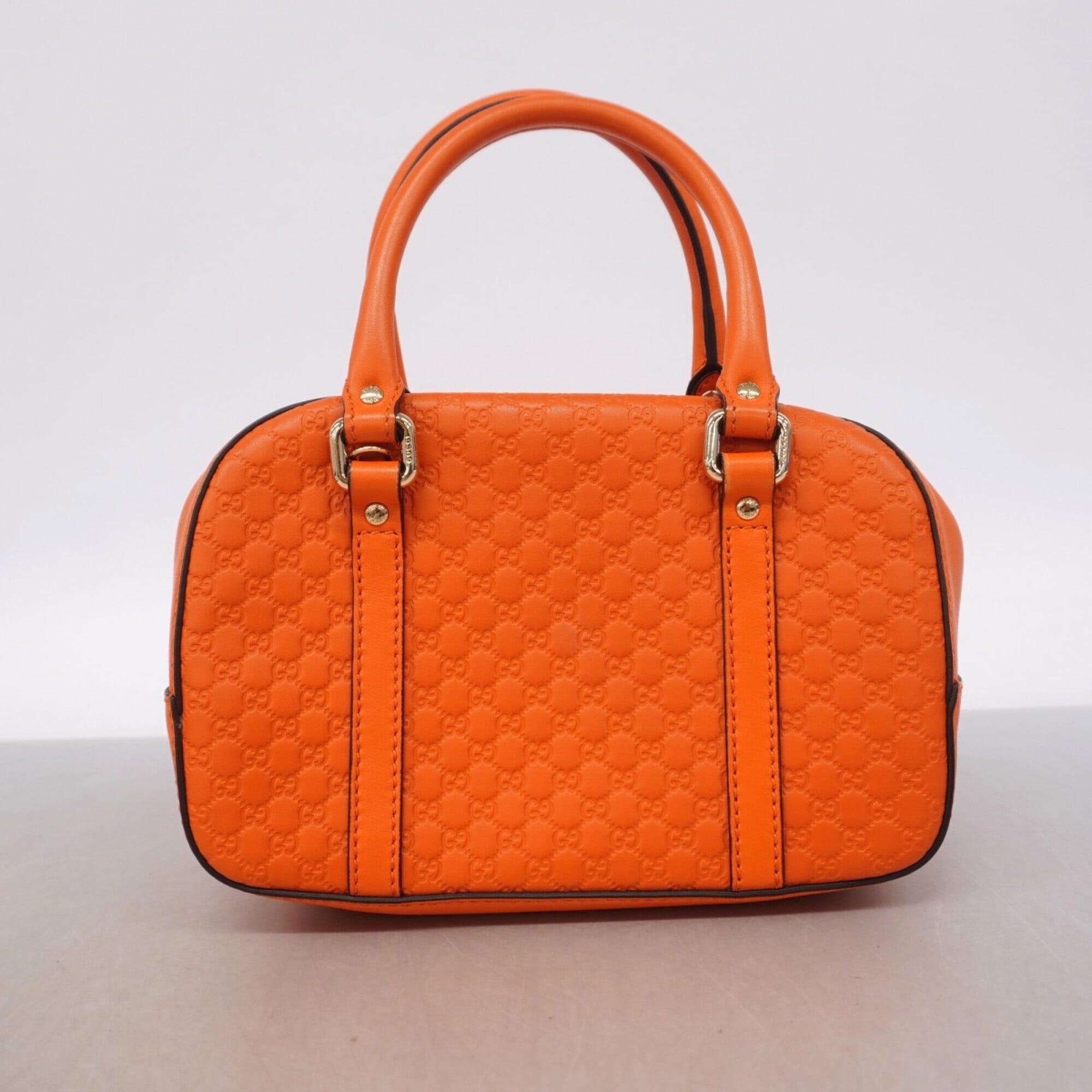 Gucci Orange Leather Handbag (Pre-Owned)
