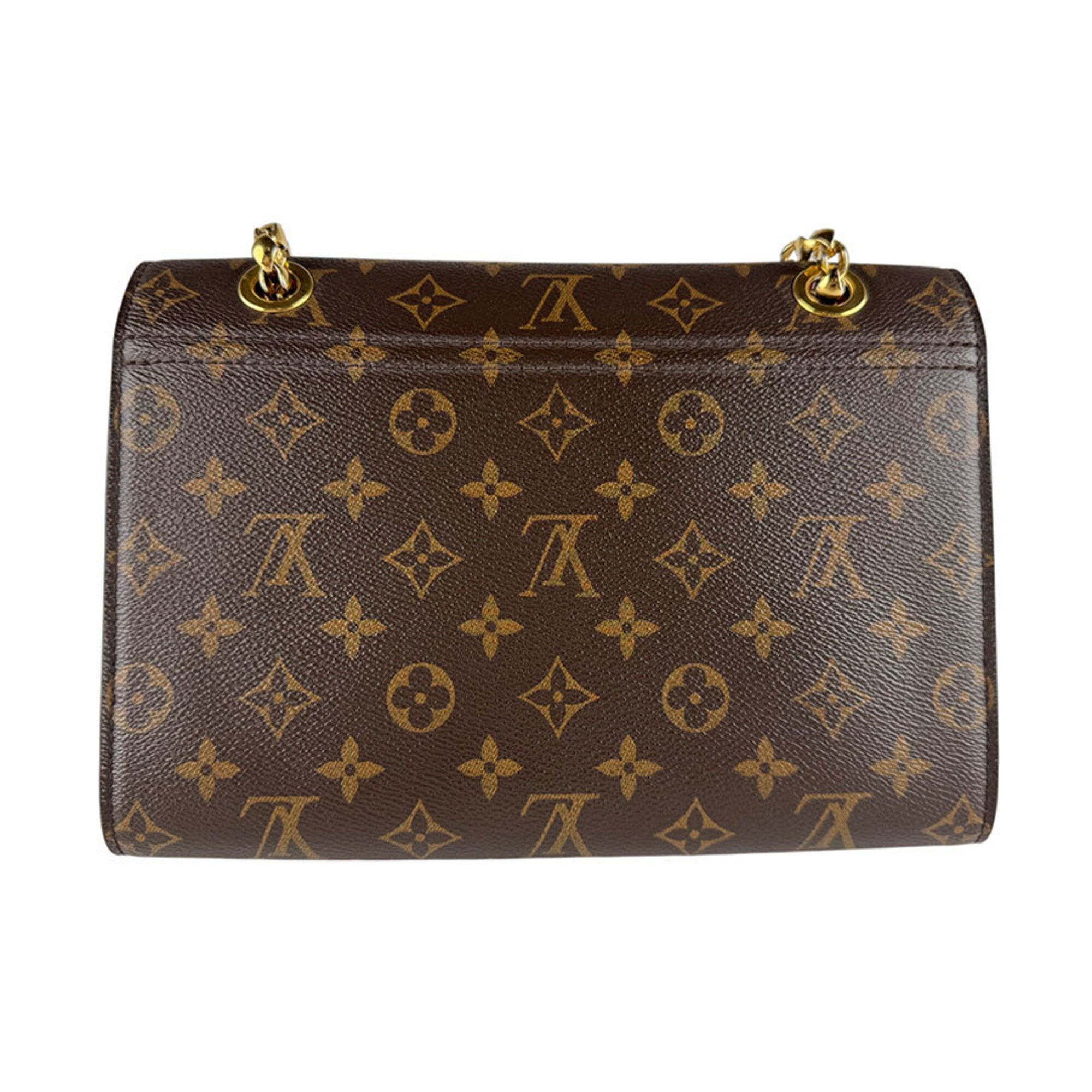 Louis Vuitton Brown Monogram Red Color Monogram Shoulder Bag (Pre-Owned)