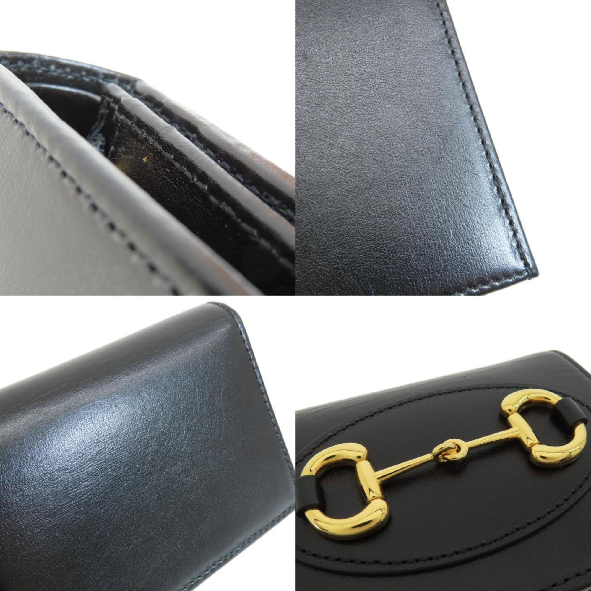 Gucci Black Leather Wallet (Bi-Fold) (Pre-Owned)