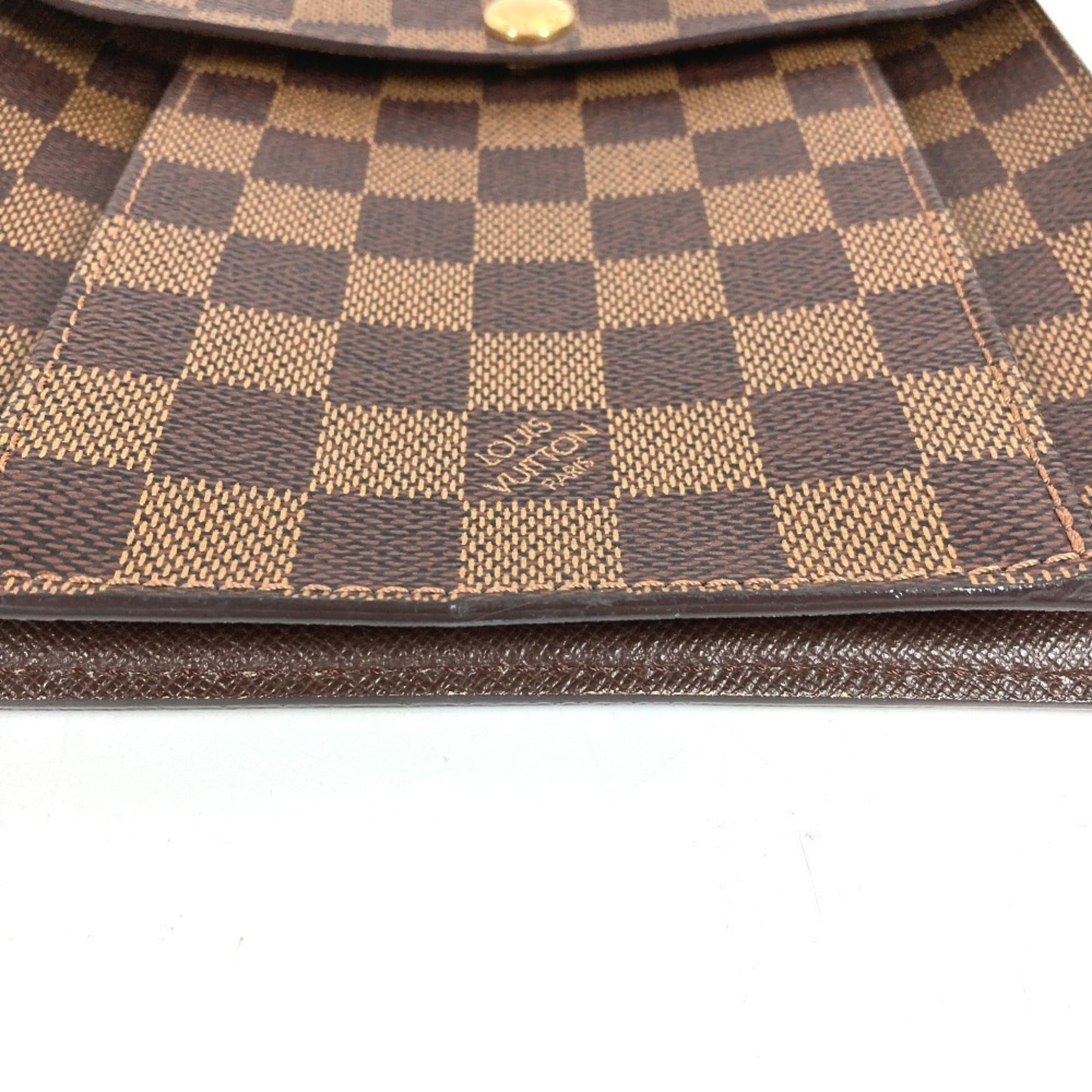 Louis Vuitton Brown Damier Canvas Pochette Shoulder Bag (Pre-Owned)