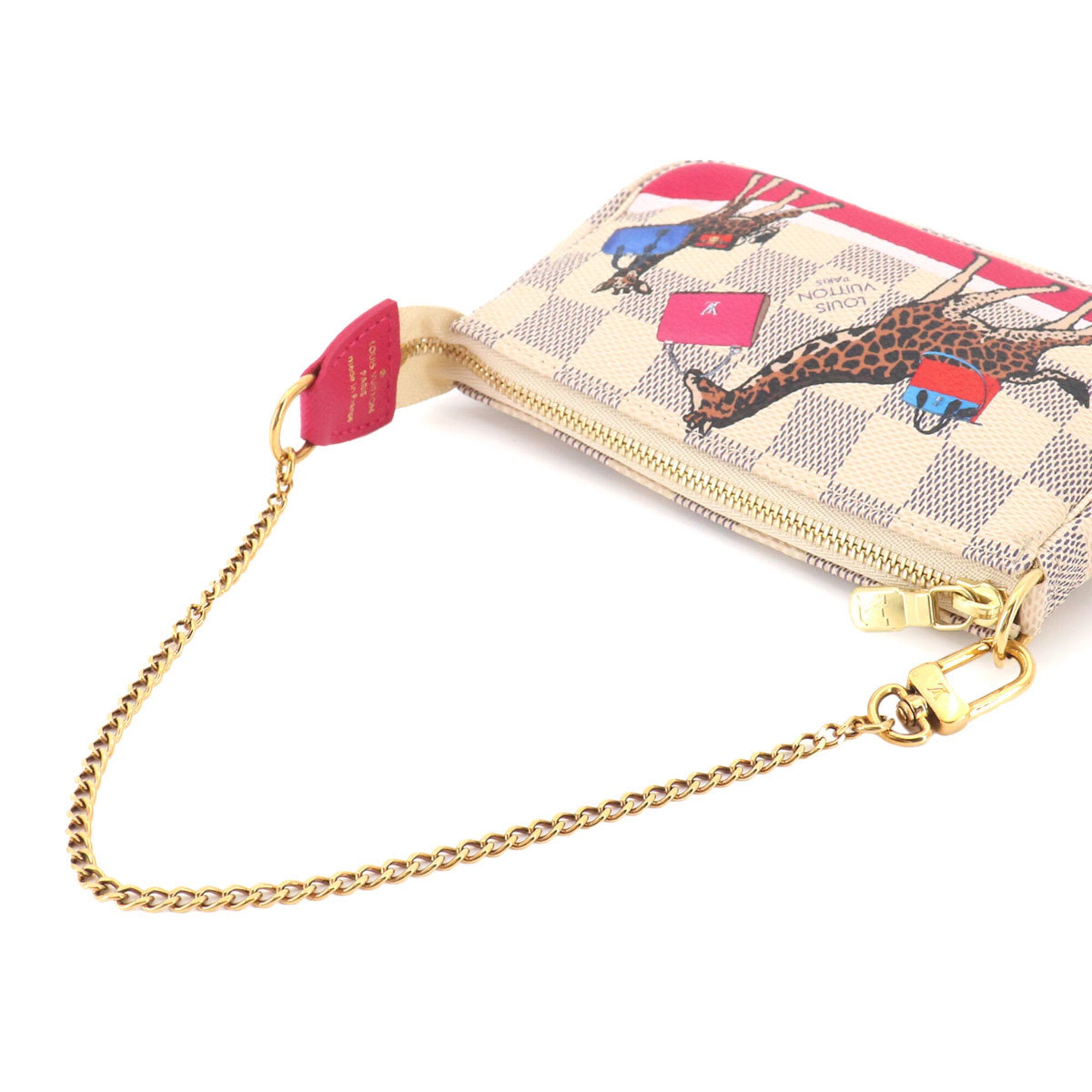 Louis Vuitton Damier Azur Multi-Color White Damier Azur Handbag Pochette (Pre-Owned)