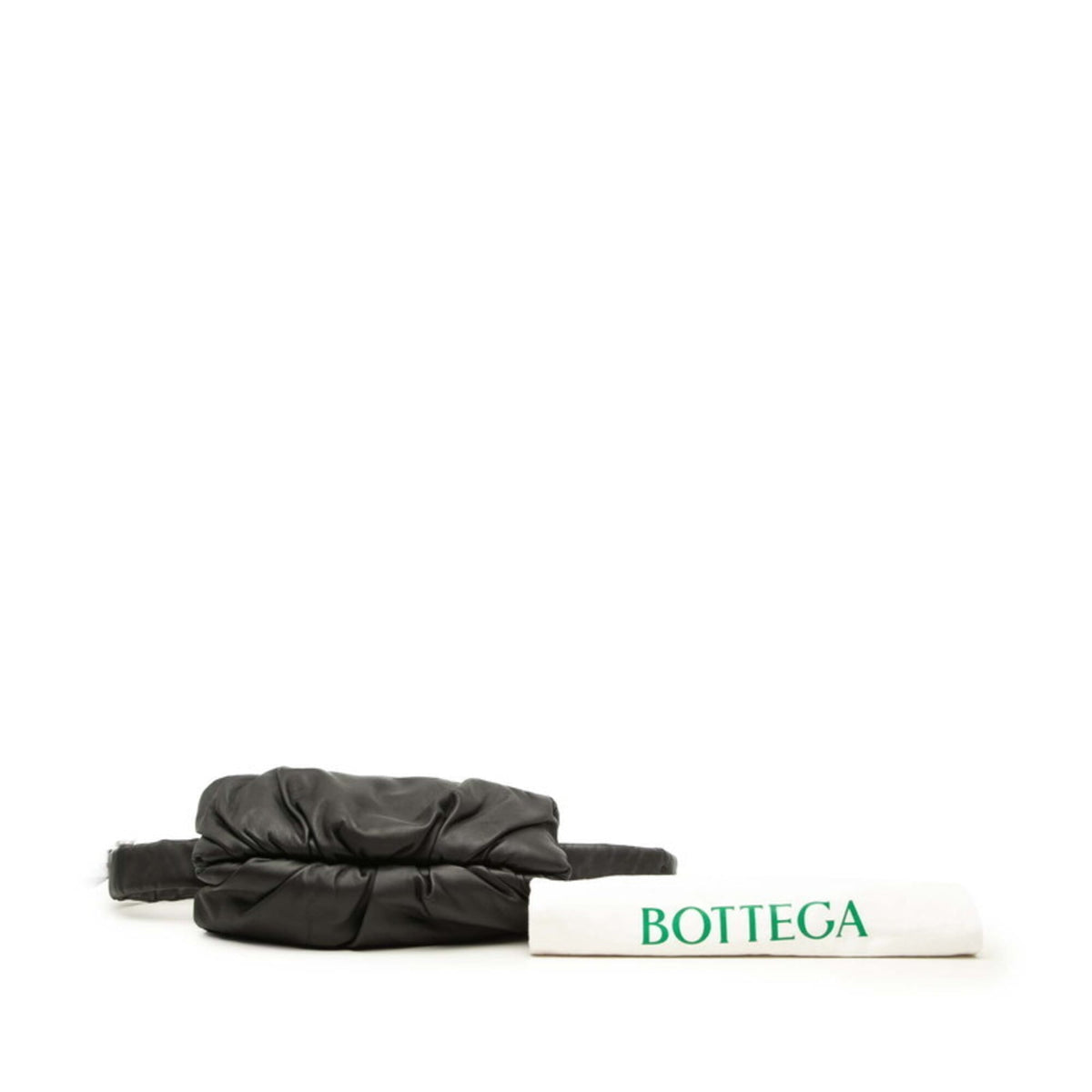Bottega Veneta Black Leather Fanny Pack Sling Bag (Pre-Owned)