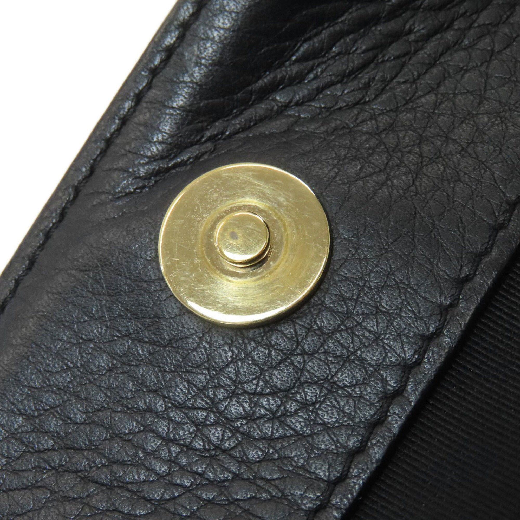 Chanel Matelasse Black Leather Tote Bag (Pre-Owned)