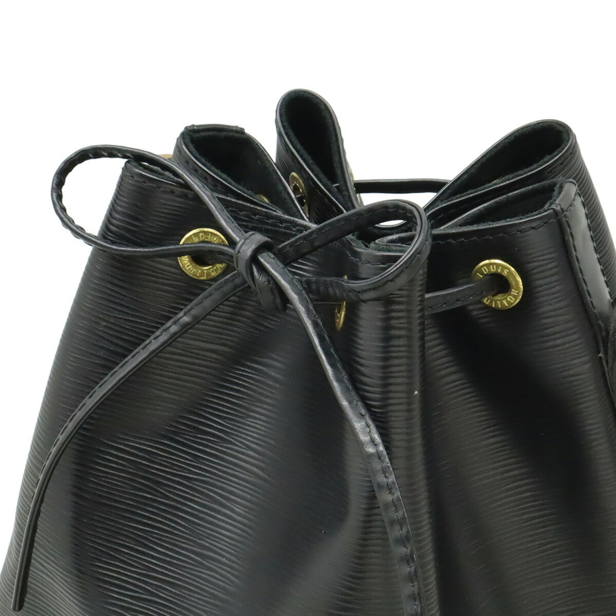 Louis Vuitton Black Noir Epi Leather Shoulder Bag (Pre-Owned)
