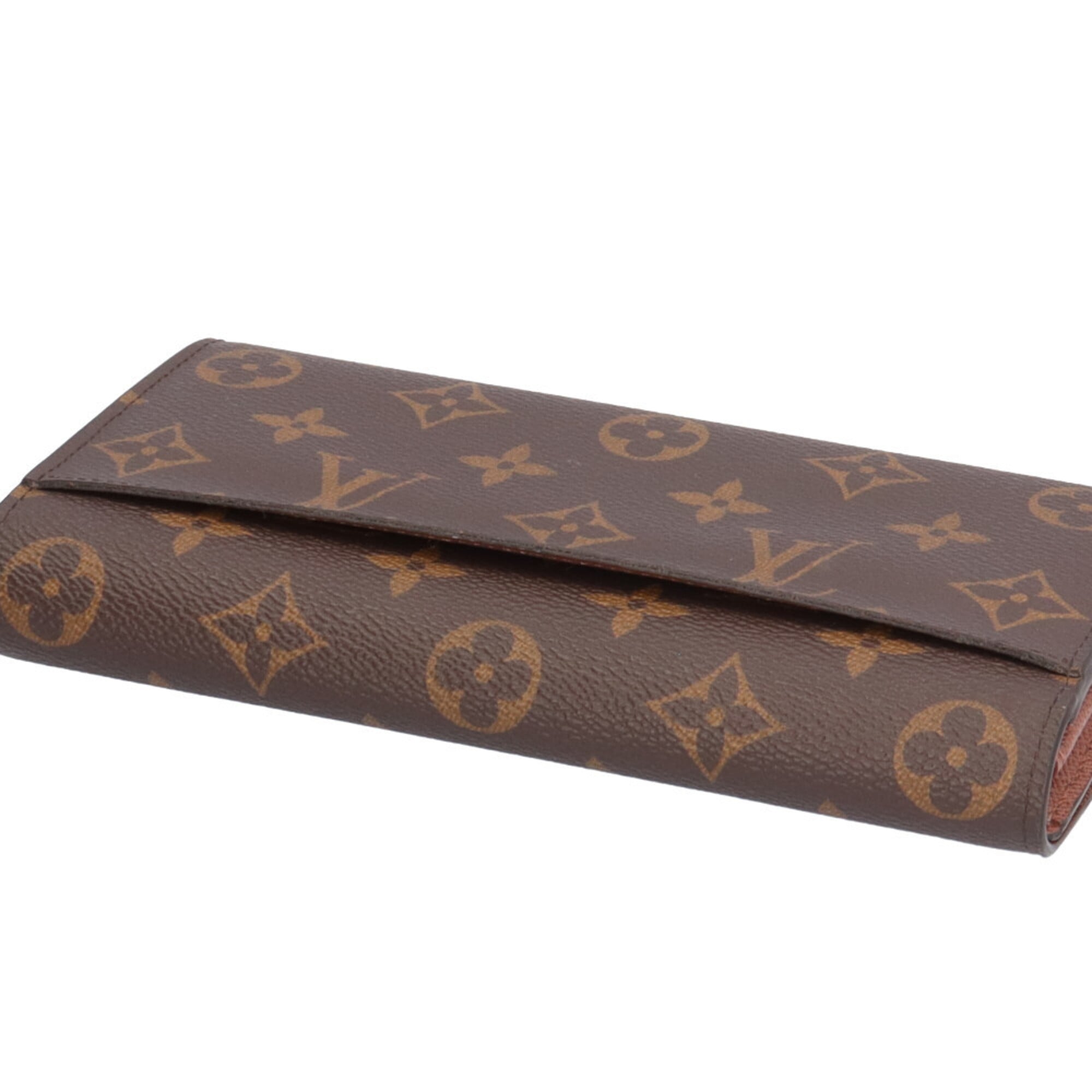 Louis Vuitton Monogram Brown Marron Monogram Canvas Long Wallet (Bi-Fold) (Pre-Owned)
