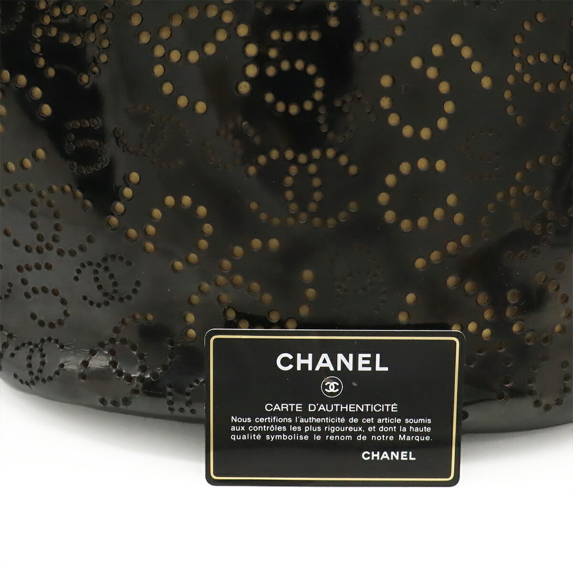 Chanel Black Leather Handbag Tote Bag (Pre-Owned)