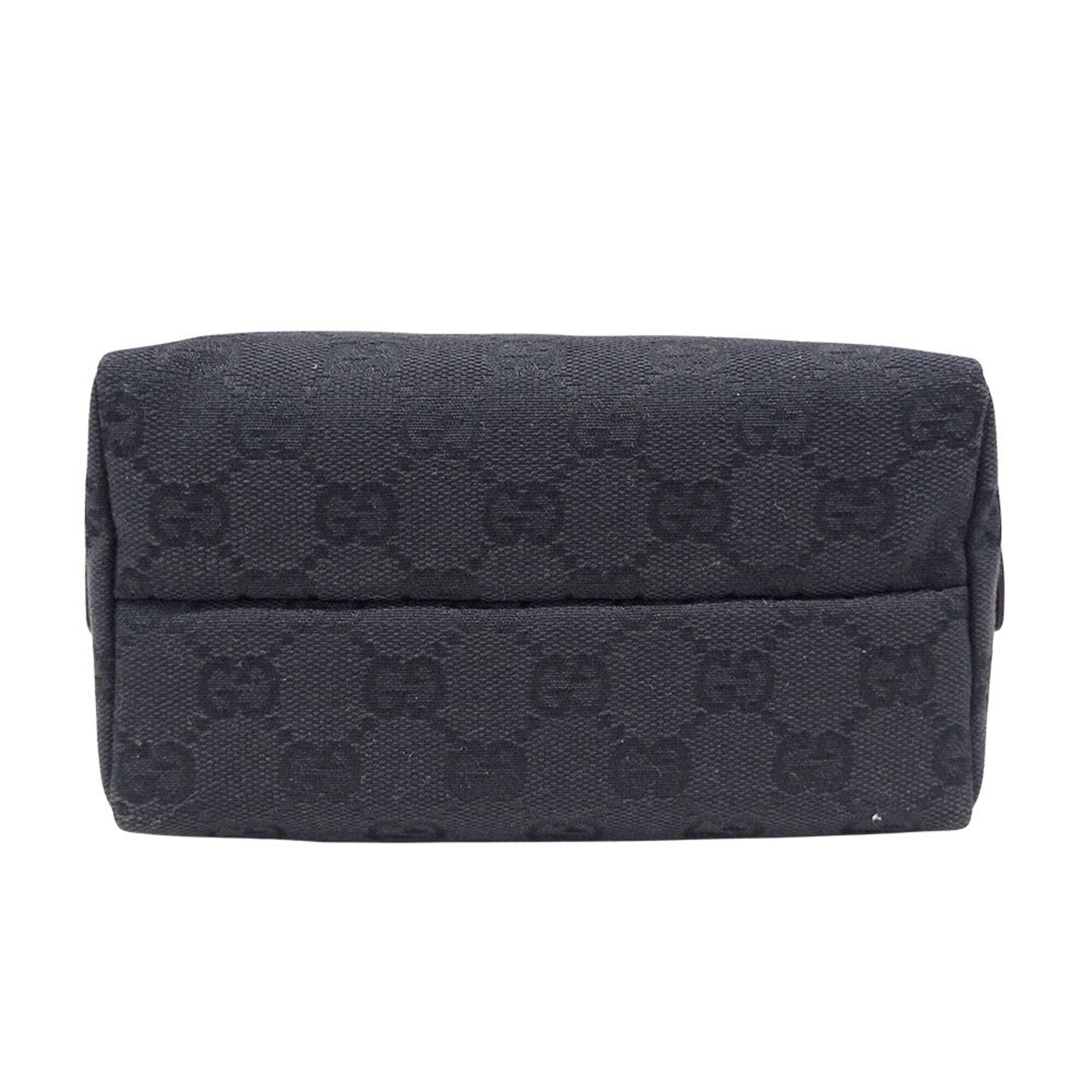 Gucci Black Gg Canvas Pouch (Pre-Owned)