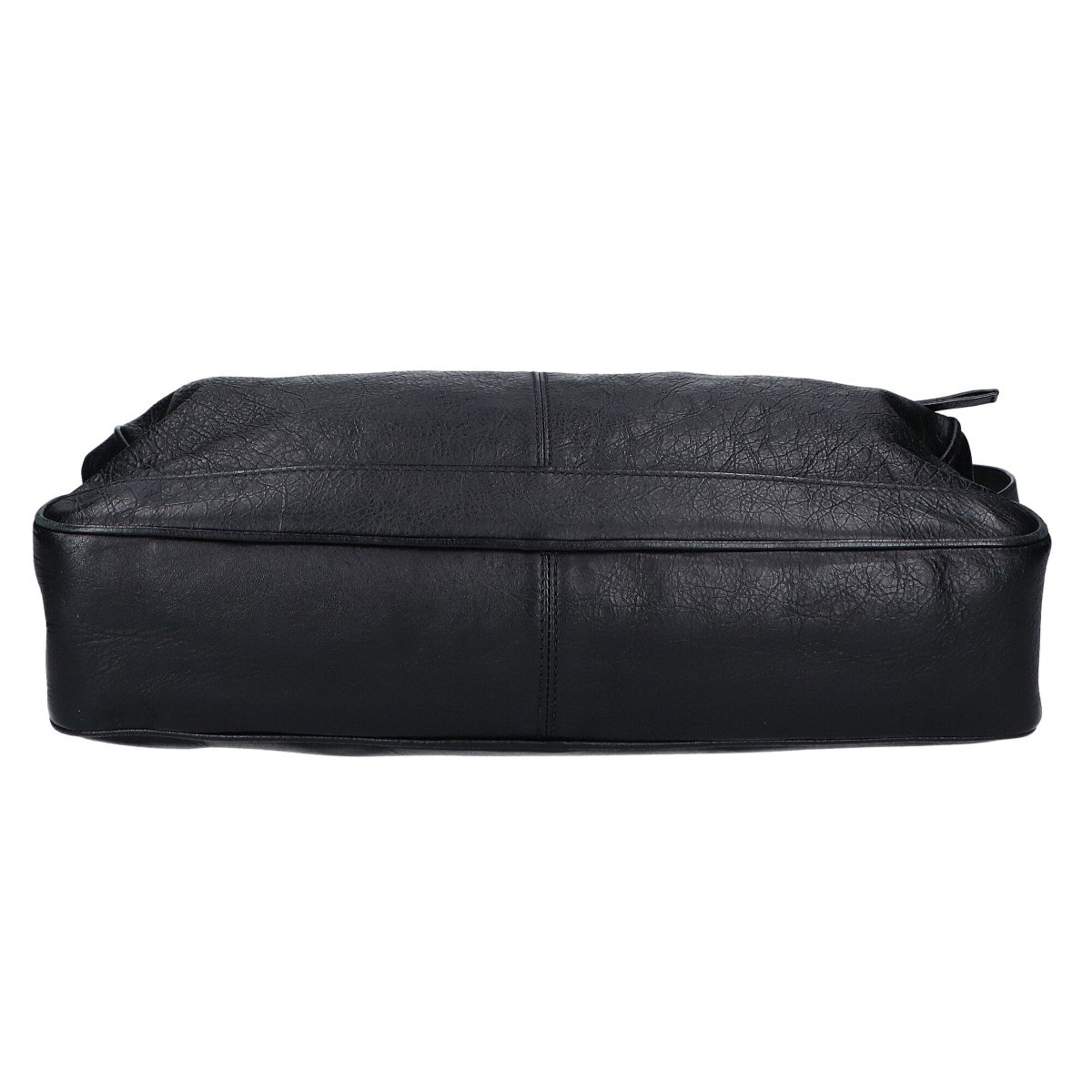 Balenciaga Black Leather Briefcase Shoulder Bag (Pre-Owned)