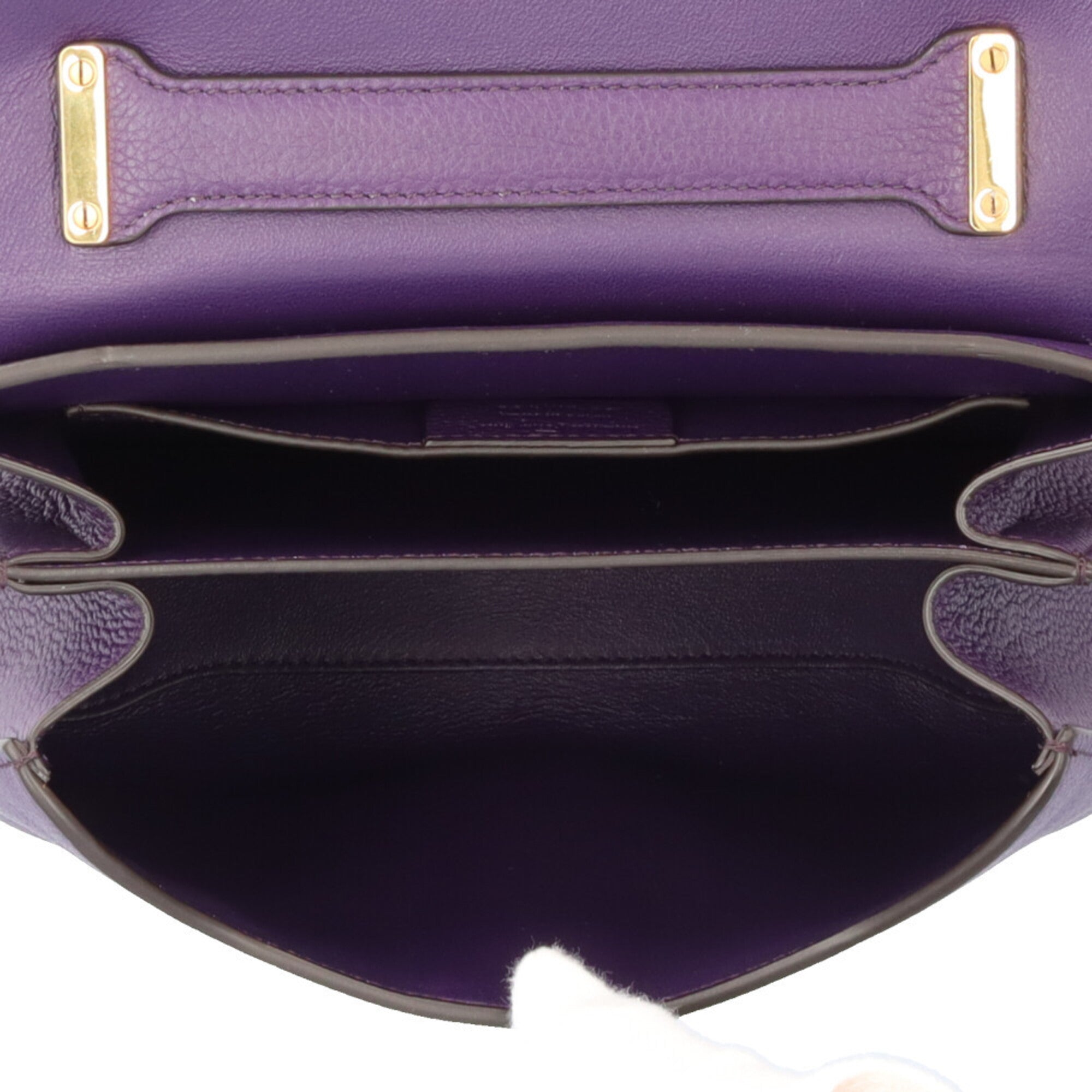Salvatore Ferragamo Purple Leather Shoulder Bag (Pre-Owned)