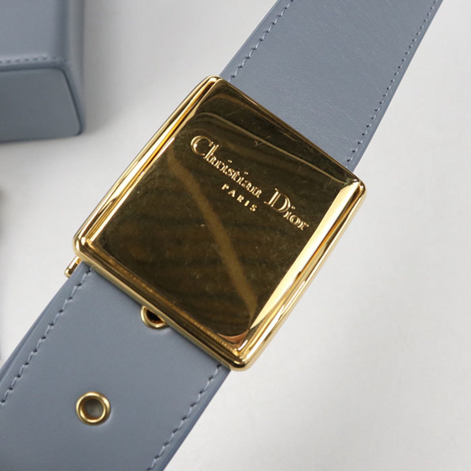 Christian Dior Blue Leather Shoulder Bag (Pre-Owned)