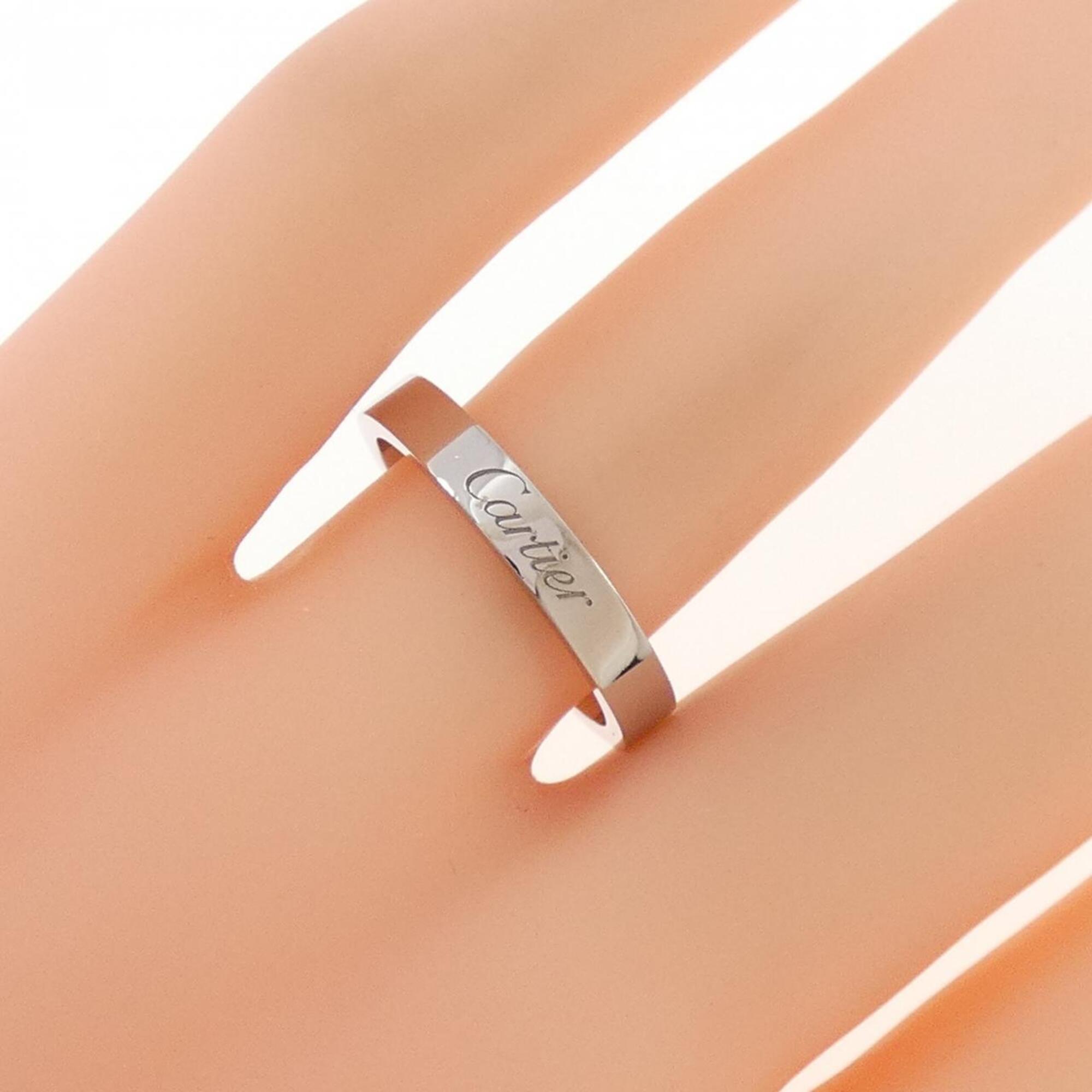 Cartier Platinum Platinum 950 Band Ring (Pre-Owned)